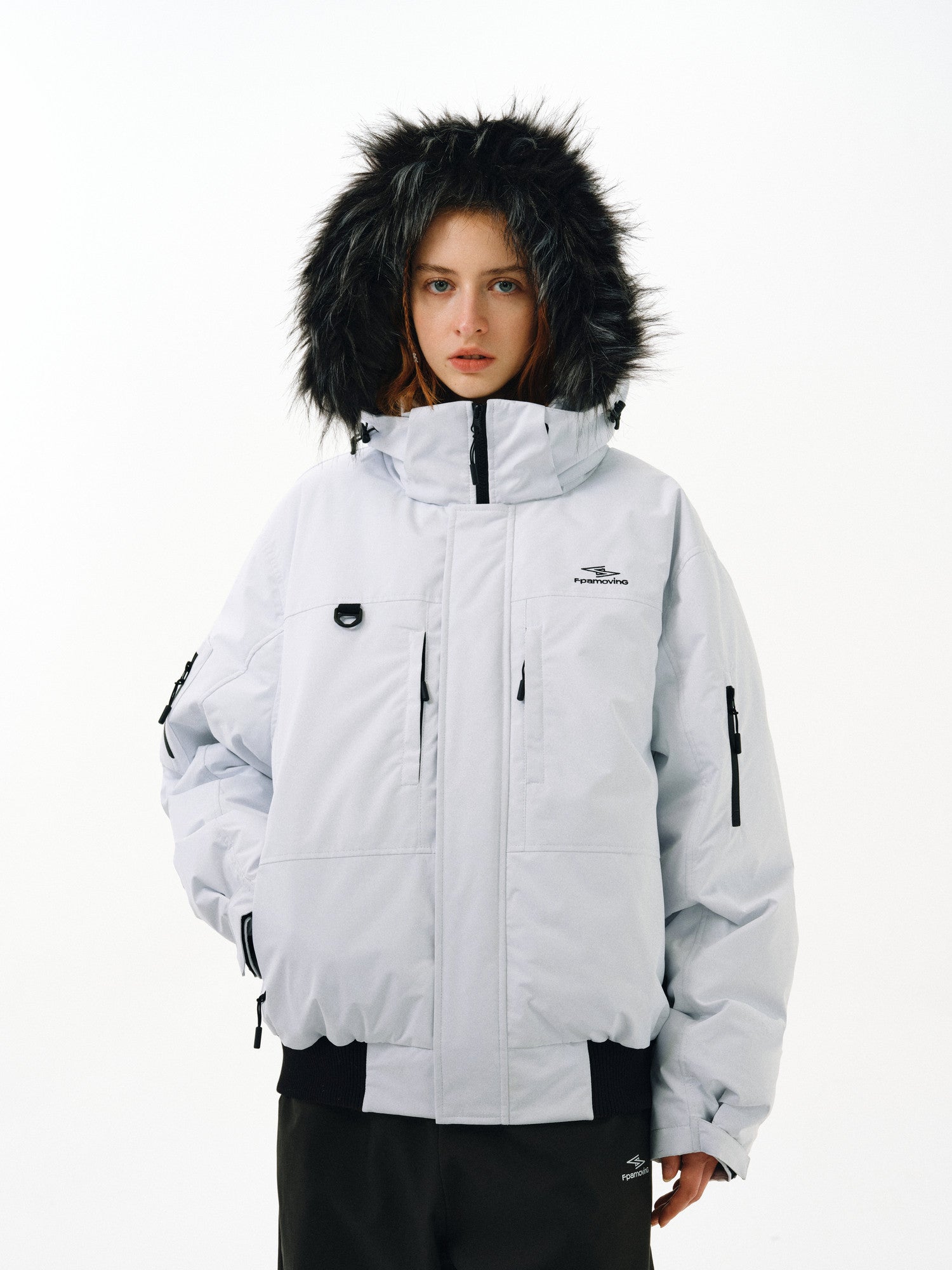 FPA Teflon Triple-Protection Extreme Cold Parka Down Jacket – Chinese Streetwear Trend, Loose Fit, Unisex, Fur Collar