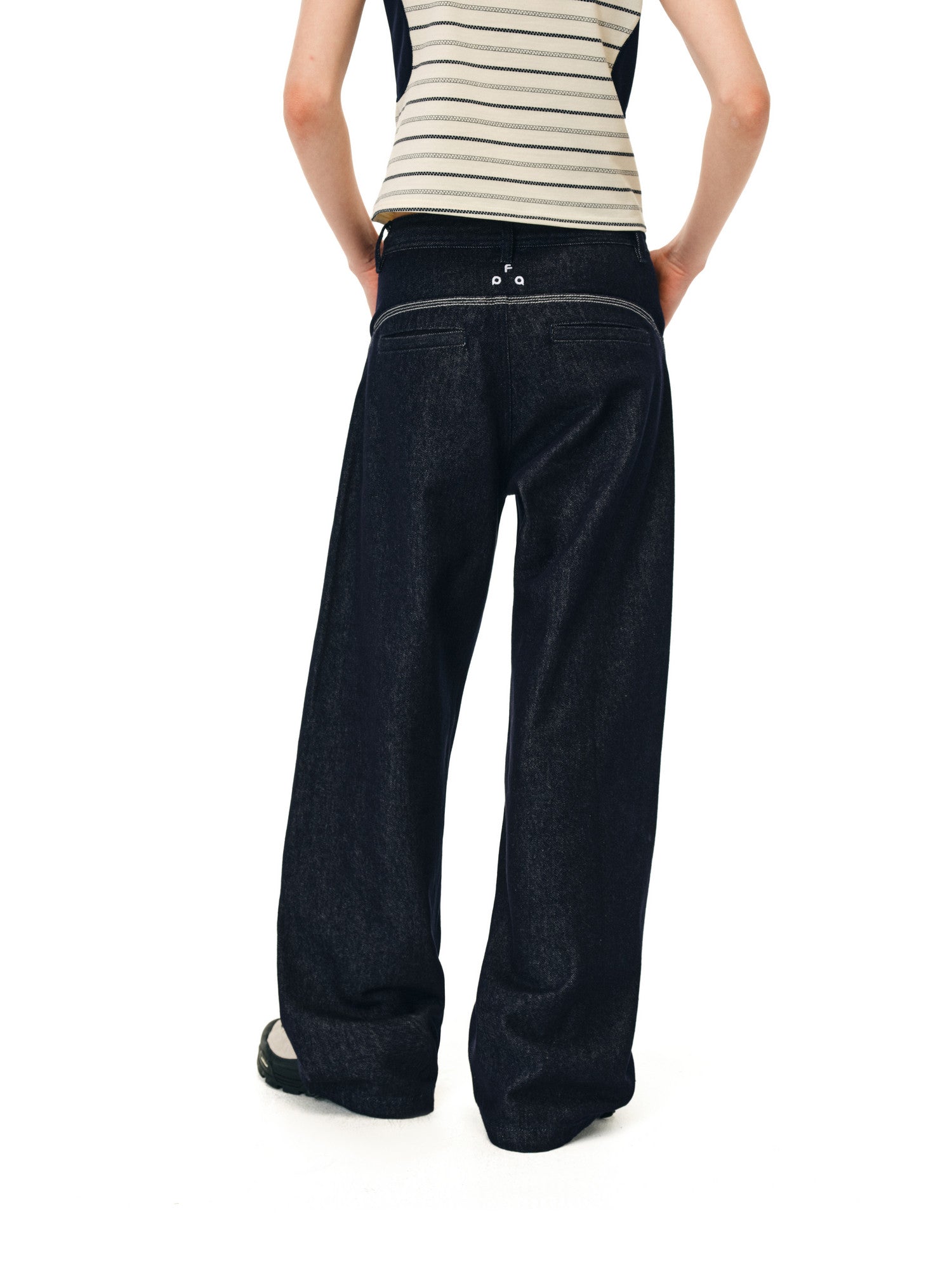 FPA Outdoor Raw Denim Straight-Leg Jeans – Chinese Streetwear Trend, Relaxed Straight-Leg Casual Denim