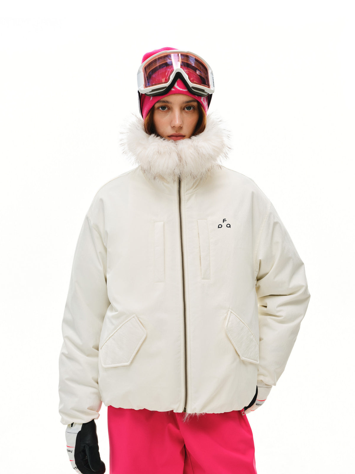 FPA Eco-Friendly Mink Logo Down Jacket 2026 New Winter Warm Couple White Premium Down Coat