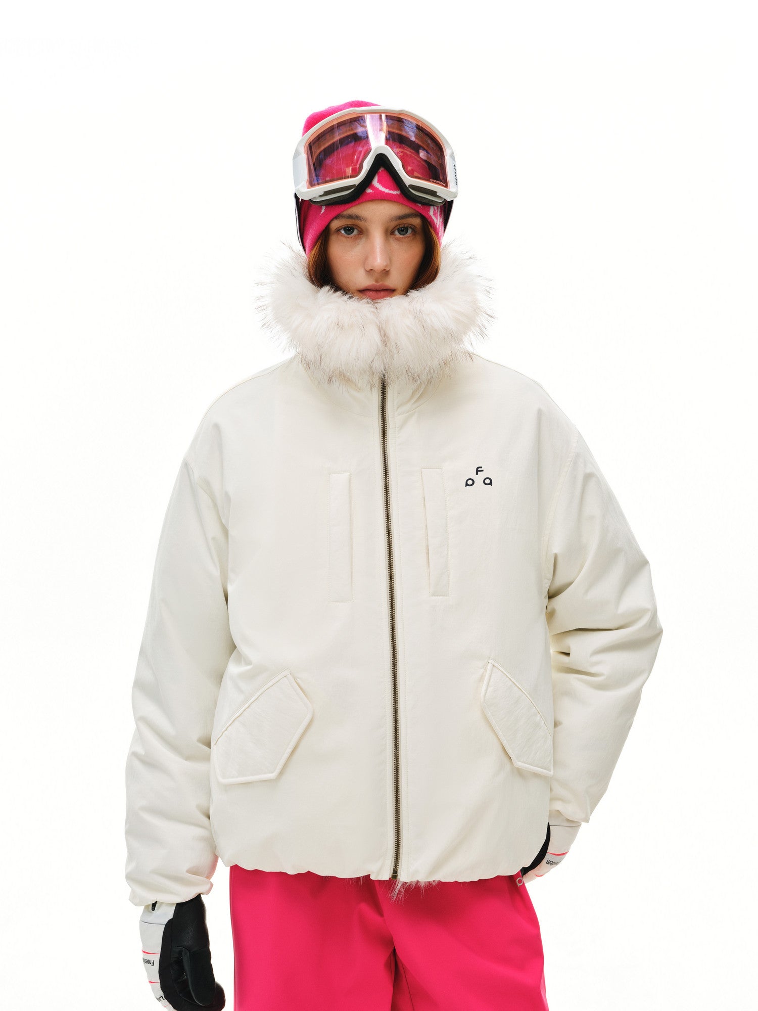 FPA Eco-Friendly Mink Logo Down Jacket 2026 New Winter Warm Couple White Premium Down Coat