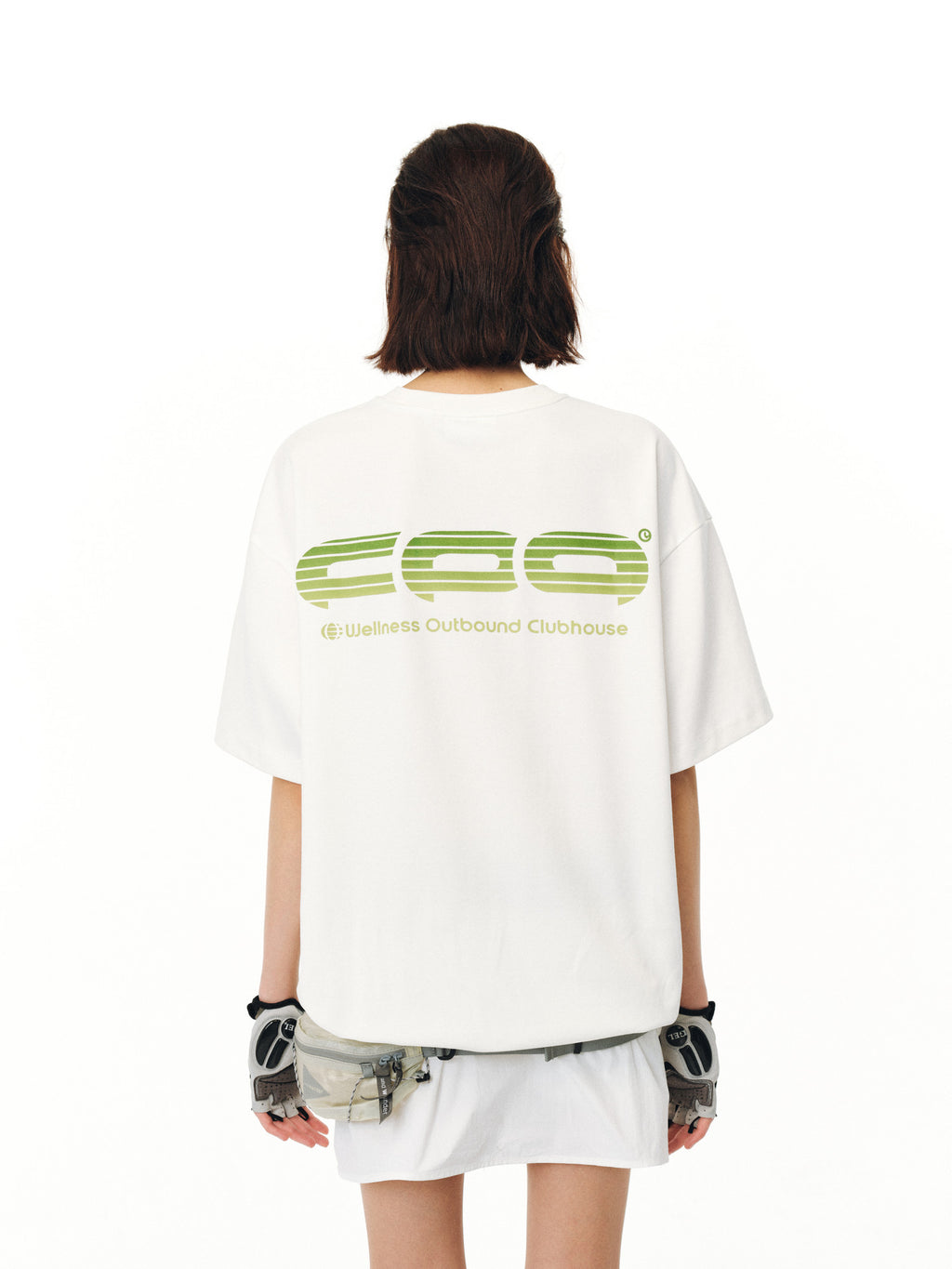 FPA Ice-Feel Quick-Dry Gradient Logo Short Sleeve T-Shirt – Chinese Streetwear Summer Athletic Loose Heavyweight Couple Tee