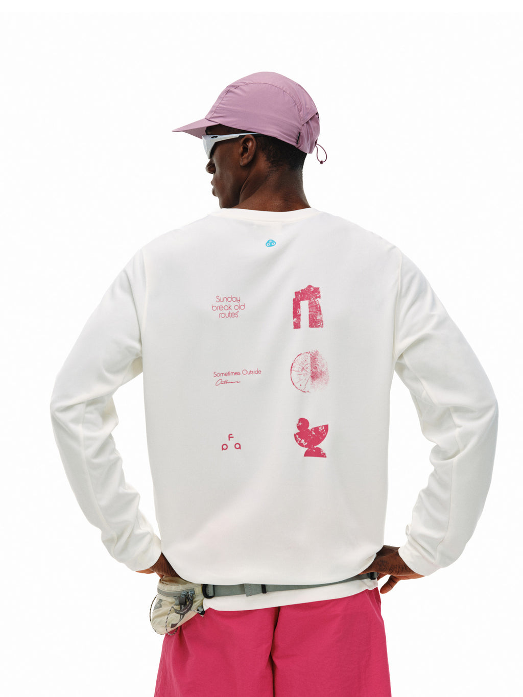 FPA Moisture-Wicking UPF50+ Printed Long Sleeve Athletic Spring Casual Crew Neck Black Couple T-Shirt