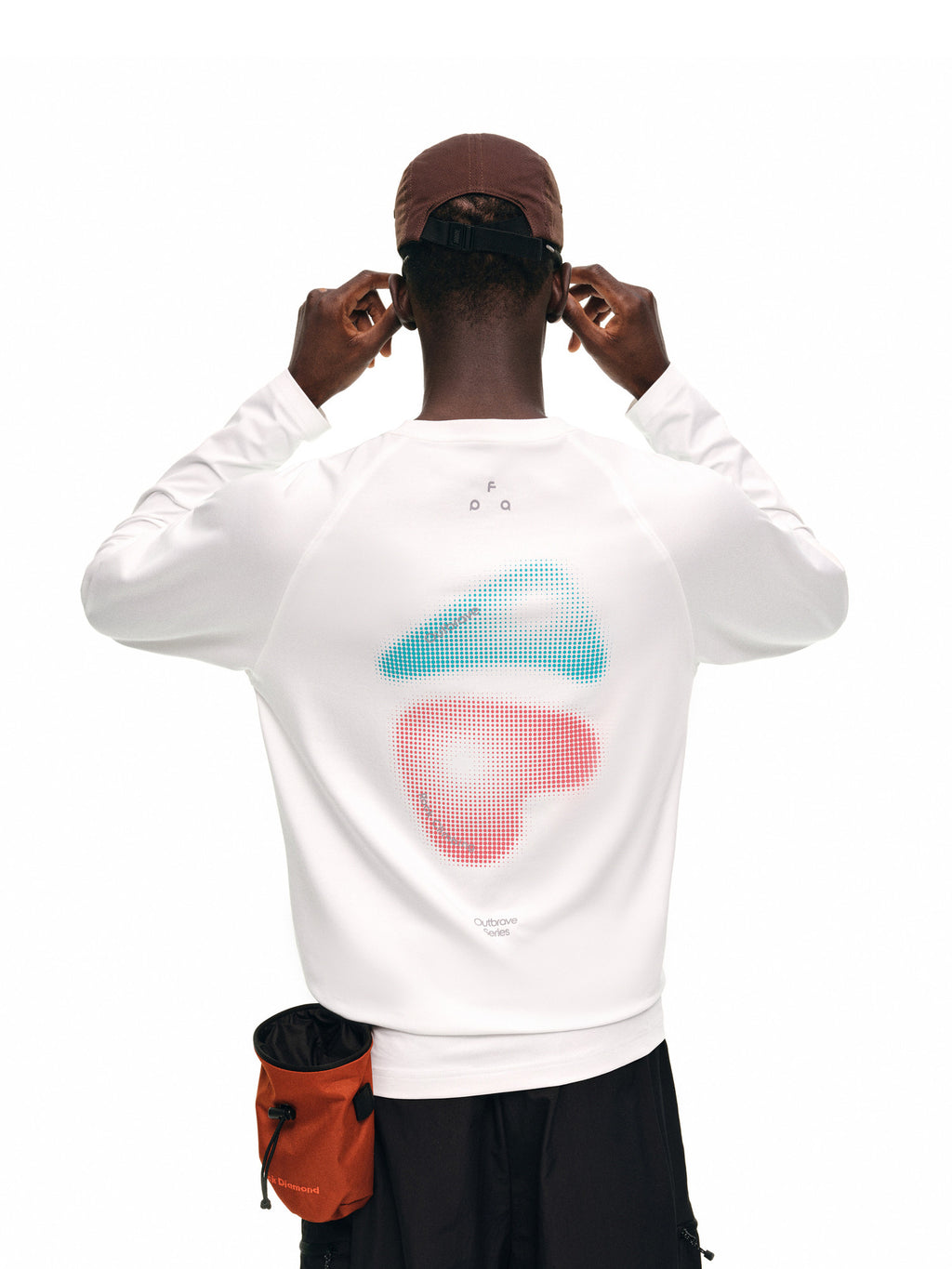 FPA Polka Dot Climbing Graphic Sports T-Shirt - Autumn Outdoor Sports Fitness COOLMAX Breathable Crew Neck Long Sleeve for Men