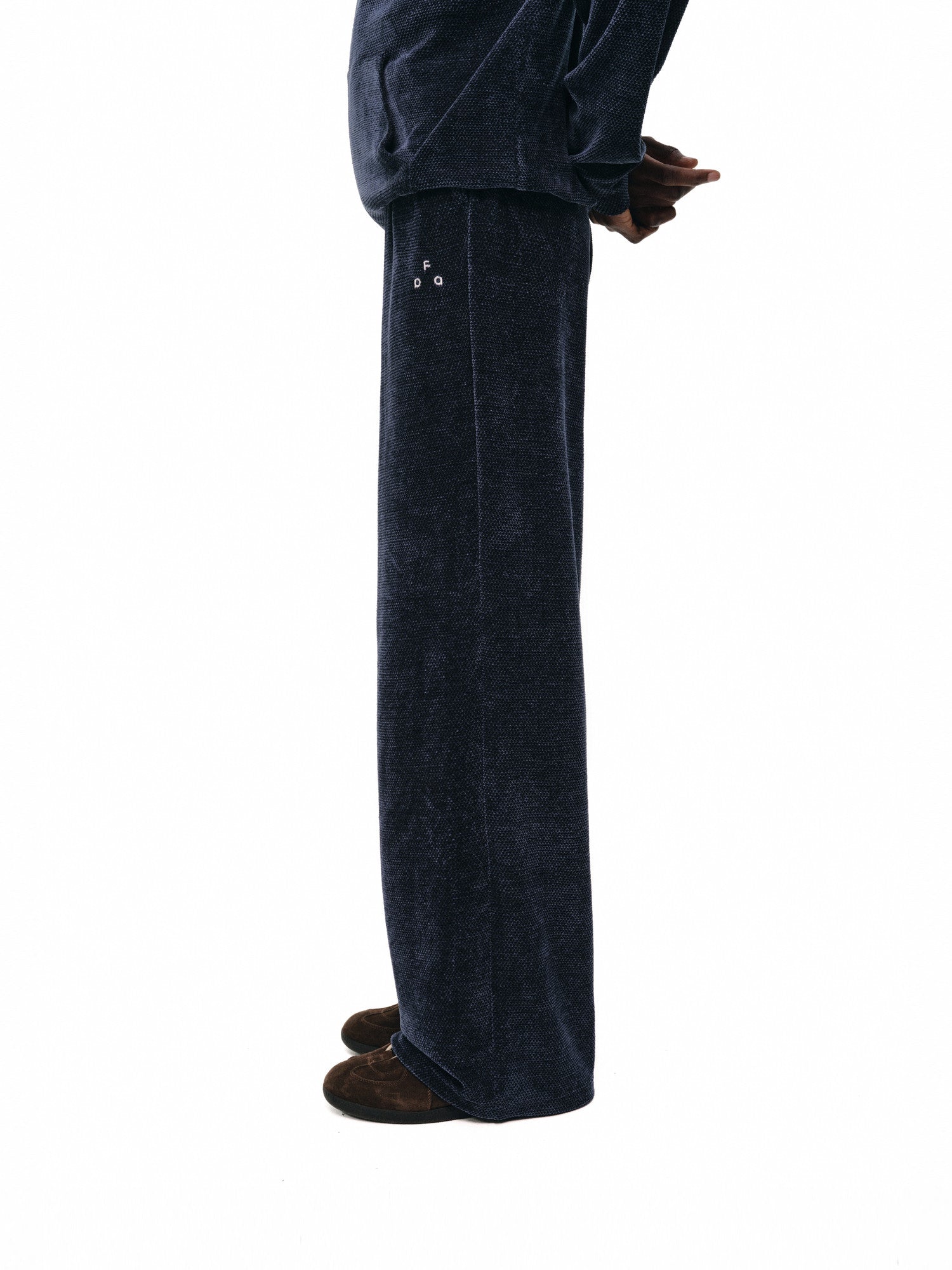 FPA Men's Honeycomb Texture Relaxed Straight-Leg Lounge Pants – Loose Fit Casual Trousers for Fall