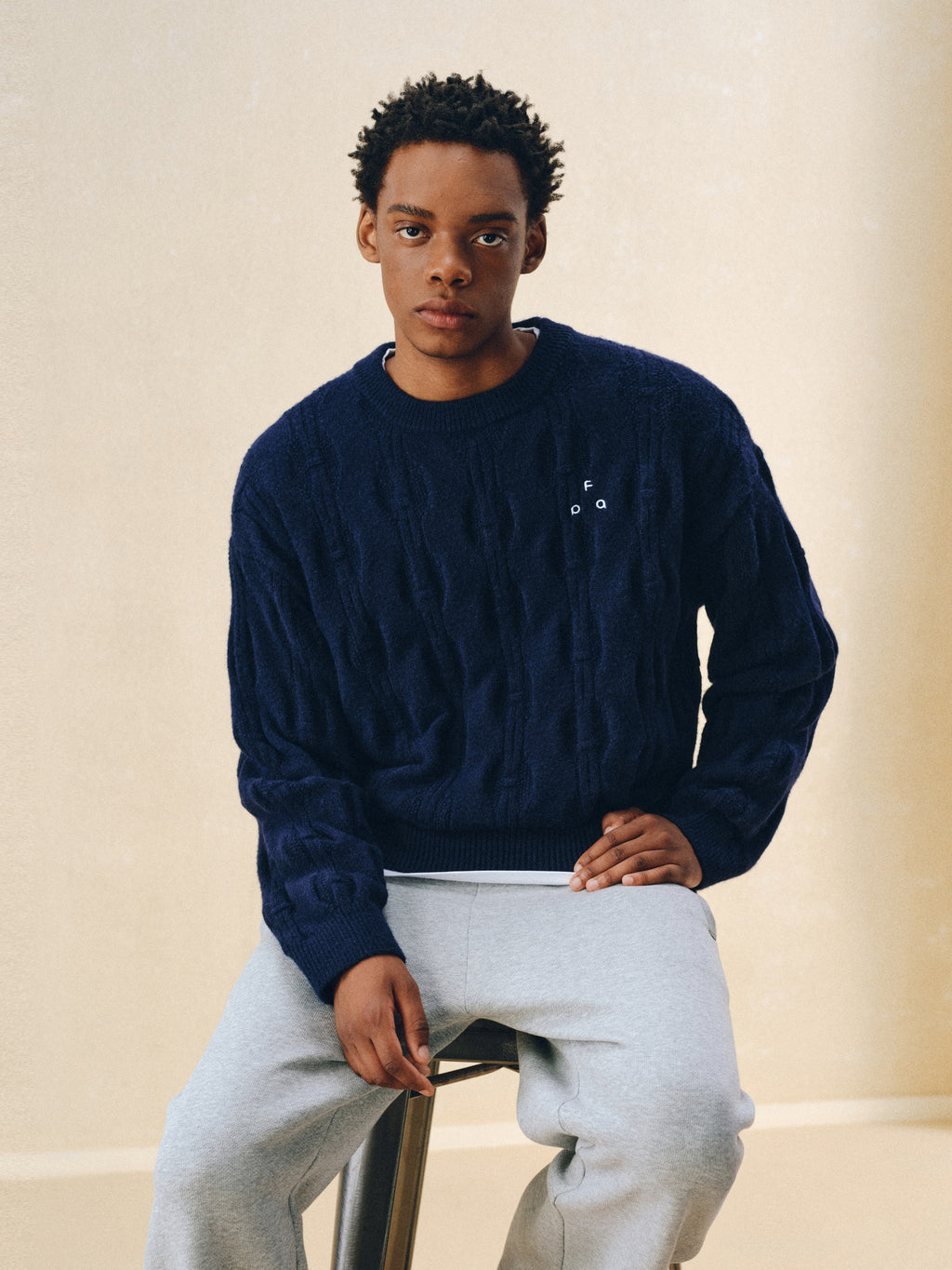 FPA Twisted Cable Knit Crew Neck Sweater 2026 New Design Premium Couple Pullover Autumn Knit Top
