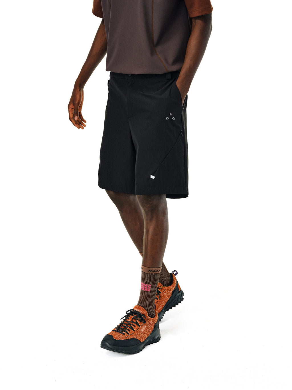 FPA Quick-Dry Lightweight Breathable Zip Five-Point Shorts for Outdoor Sports, Loose Fit Summer Fitness Streetwear Shorts
