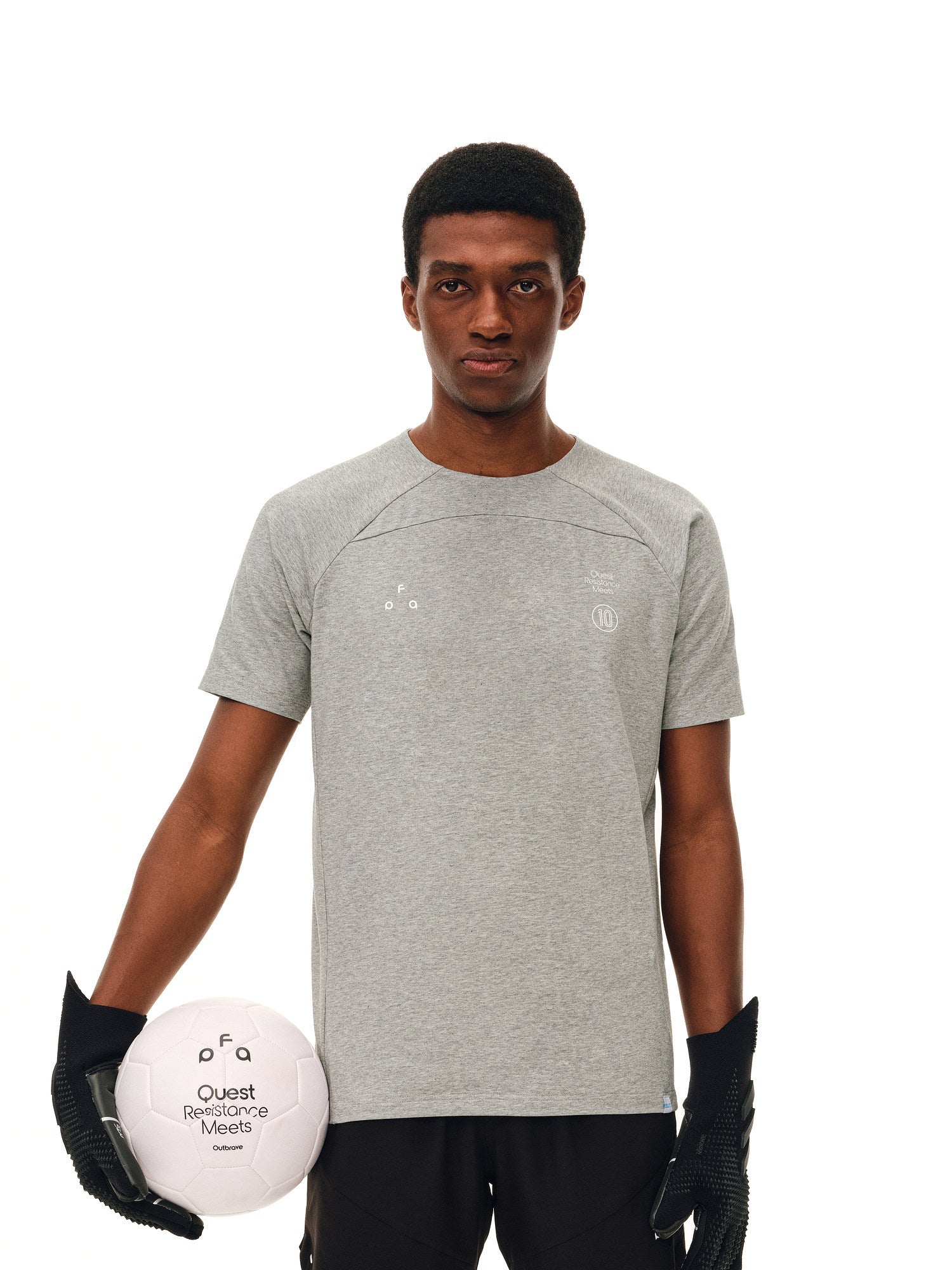 FPA COOLMAX Quick-Dry Soccer Slogan Basic Short-Sleeve T-Shirt for Men - Football Capsule Collection