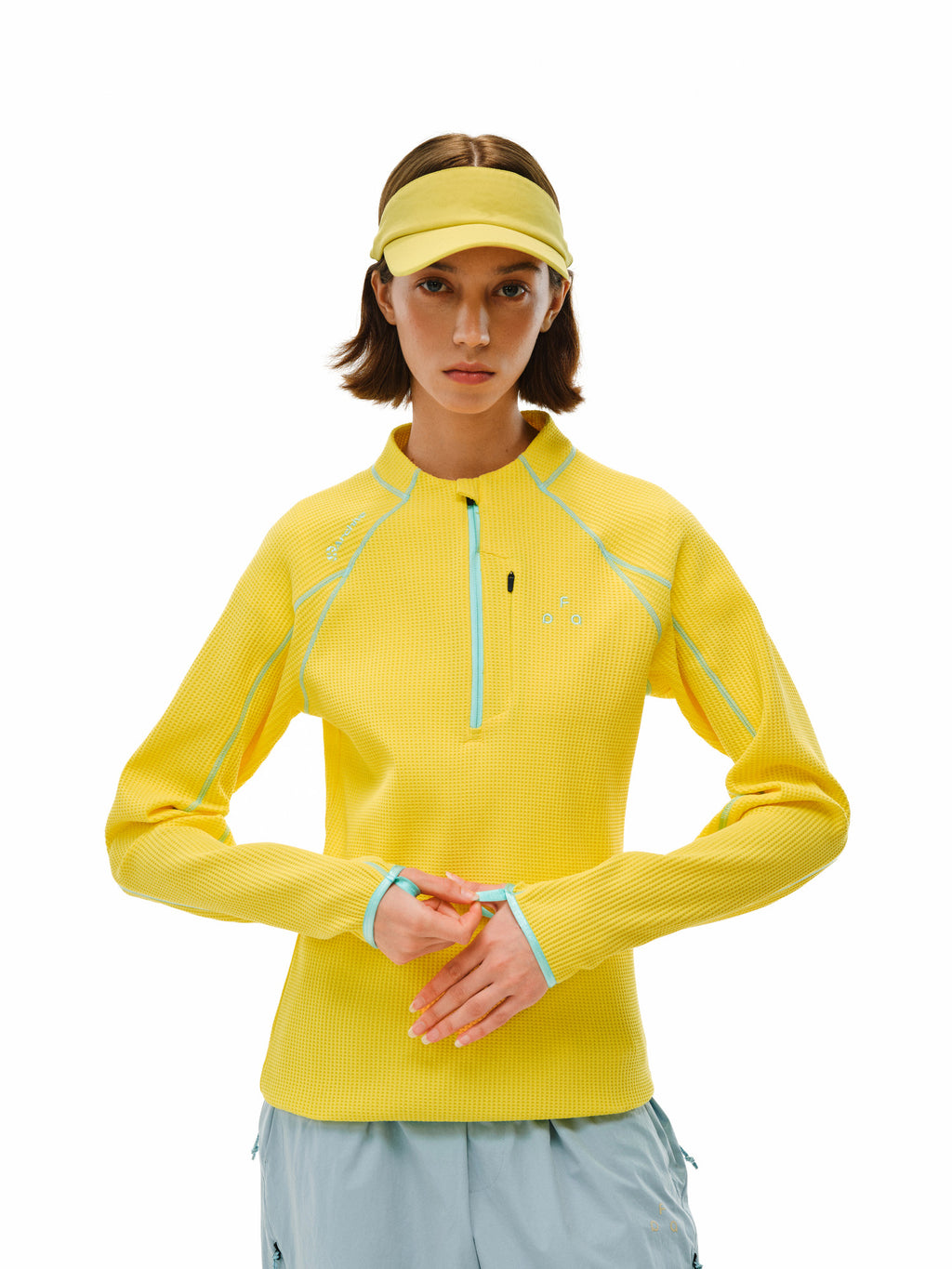 FPA Women's Half-Zip Long-Sleeve Moisture-Wicking Top – Outdoor Sporty Semi-Turtleneck Tee