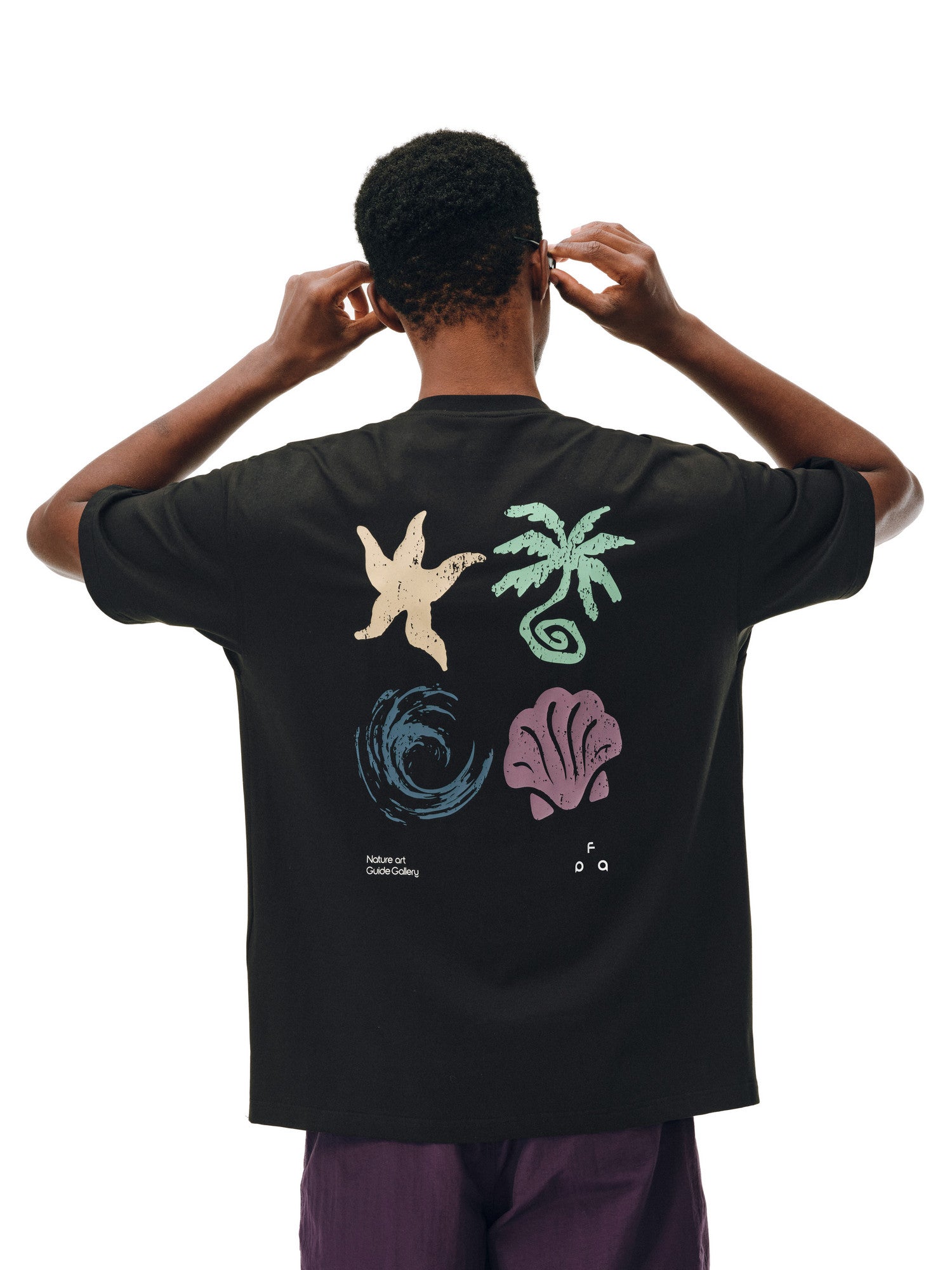 FPA Summer Vacation Element Color-Block COOLMAX Short Sleeve Couple Round Neck Breathable Outdoor Sports T-Shirt