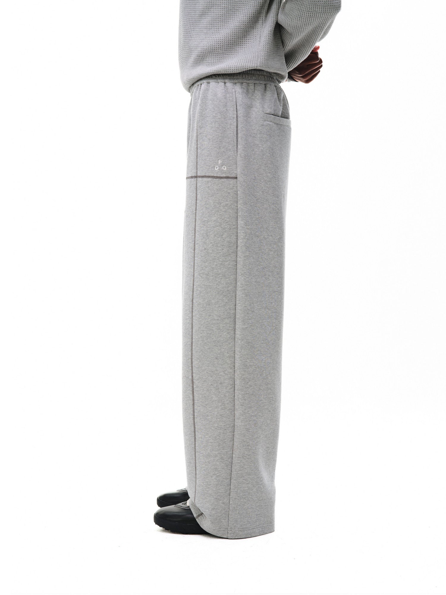 FPA Thermostatic Anti-Pilling Air Layer Space Cotton Sweatpants Straight-Leg Loose High-Design Casual Pants for Men