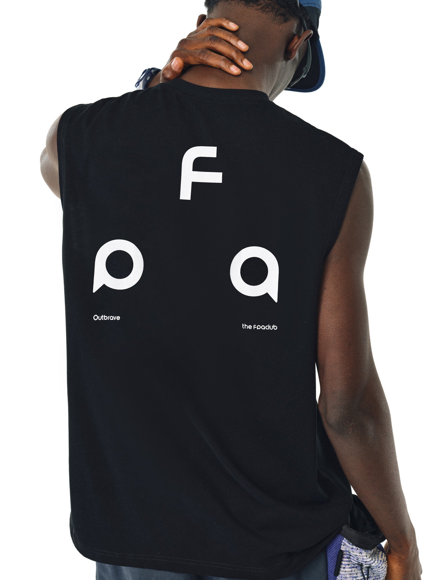 FPA Quick-Dry 7A Antibacterial Sleeveless Vest - Chinese Streetwear Trendy Loose Round Neck Printed Sports Fitness Tank Top