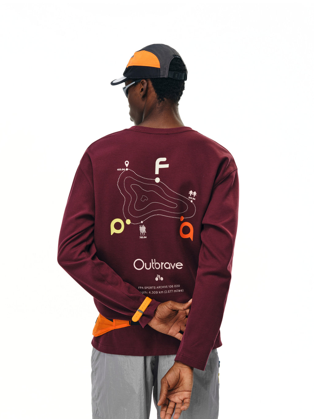 FPA Warm Fleece Long-Sleeve Casual T-Shirt for Couples, 2026 Fall New Arrival, Round Neck, Loose Fit, Outdoor Sports, Chinese Streetwear