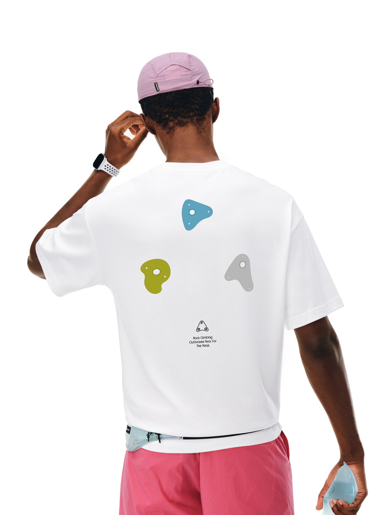 FPA Climbing Contrast Graphic COOLMAX Athletic Short Sleeve T-Shirt for Men and Women, Quick-Dry, Summer