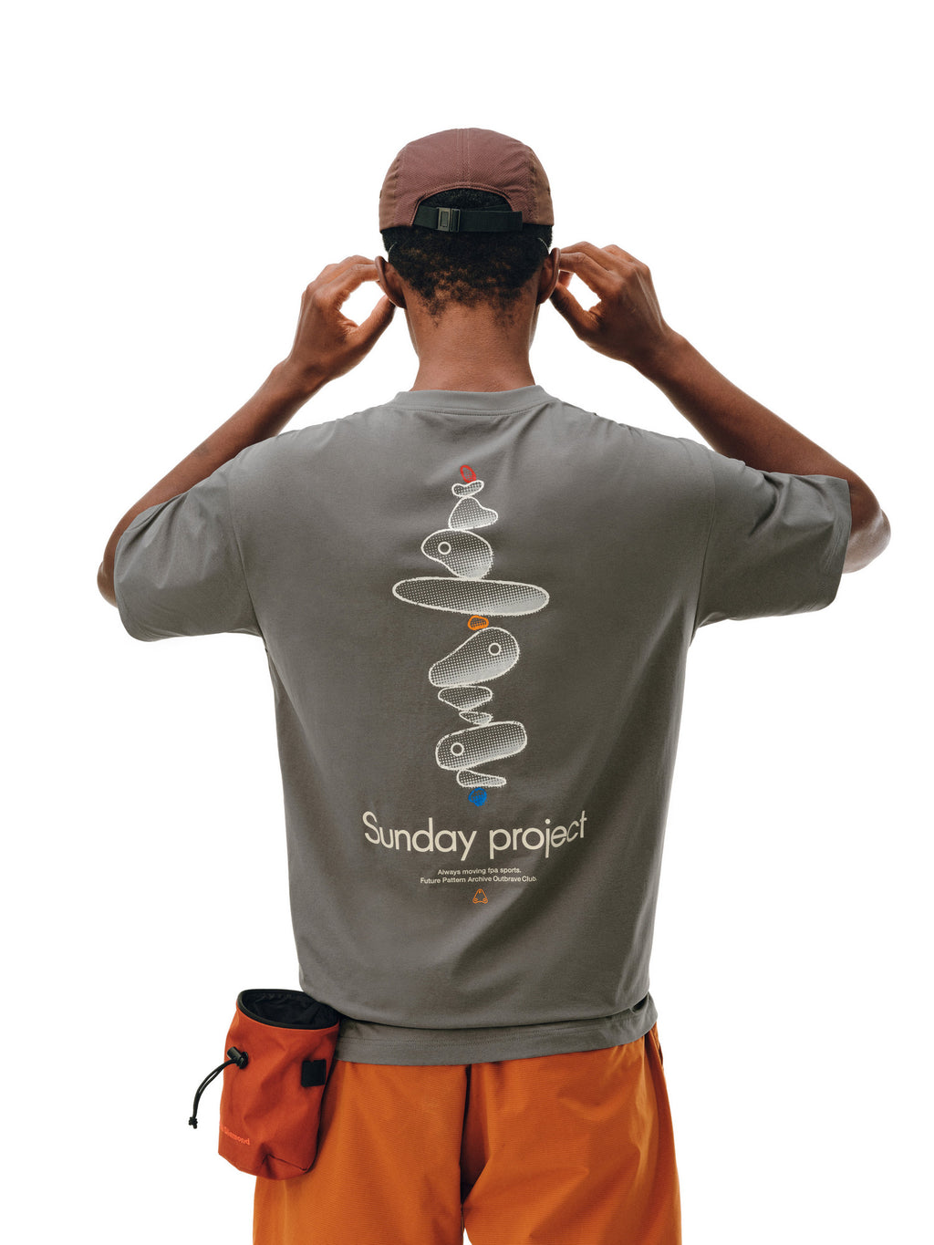 FPA Cool-Touch Moisture-Wicking Antimicrobial Rock Climbing Print Short Sleeve T-Shirt for Men, Summer Outdoor Crew Neck Tee