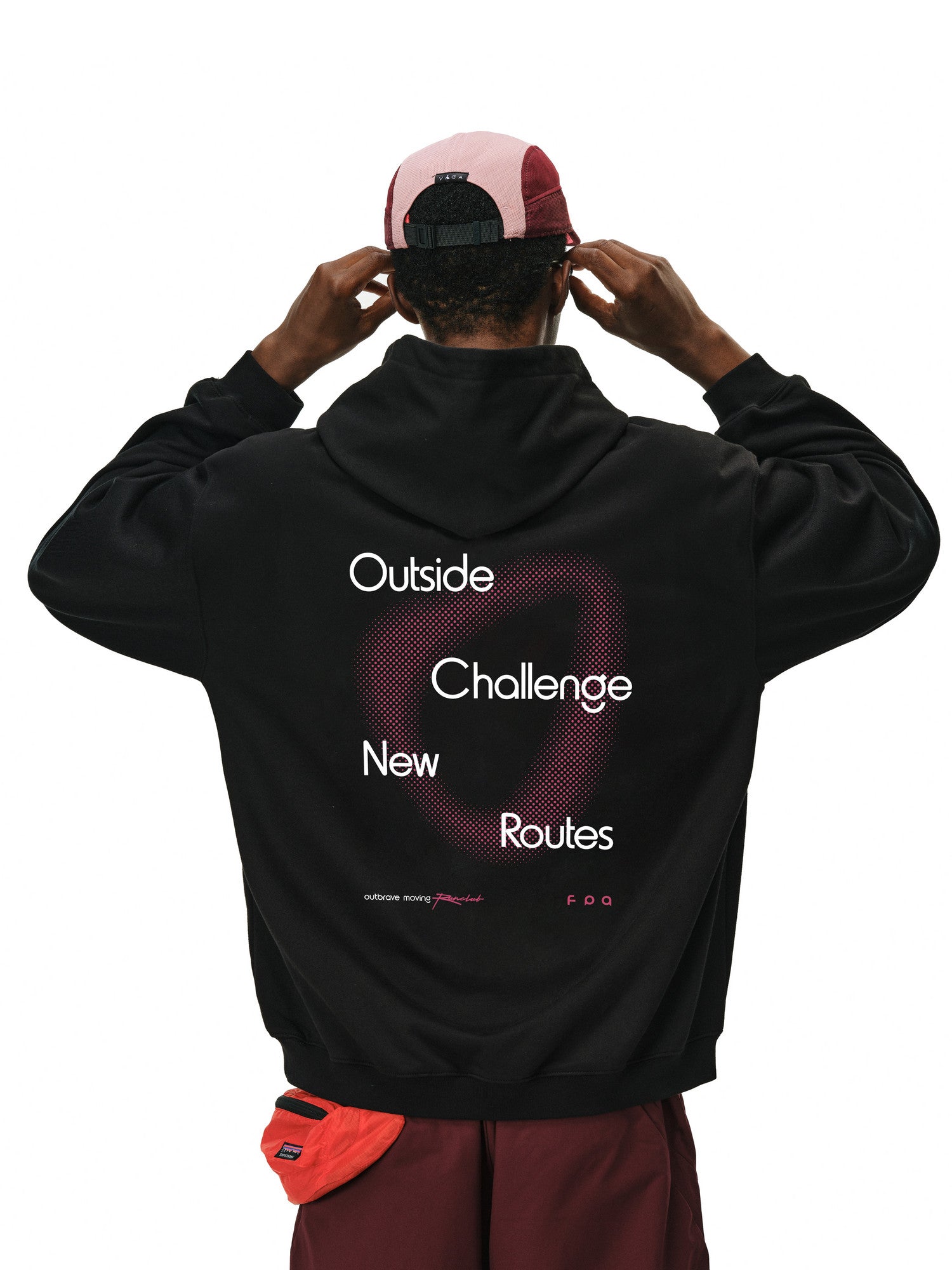 FPA Patterned Polka Dot Color-Block Hoodie