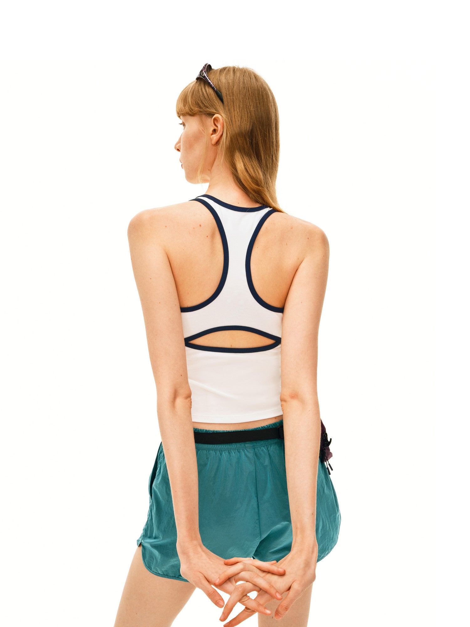 FPA COOLMAX Color-Block Curve Women's Vest – Outdoor Sports Yoga Fitness Breathable Fitted Undershirt