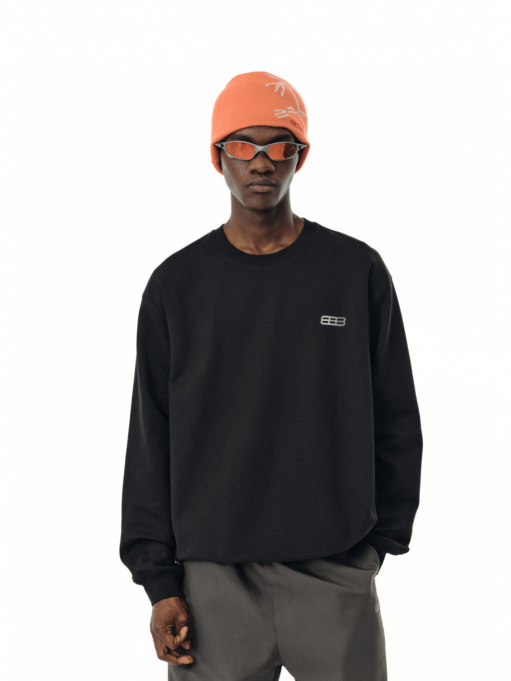FPA Ice-Feel Long-Sleeve Oversized Logo T-Shirt – Cotton Blend, Unisex Couple Style, Spring