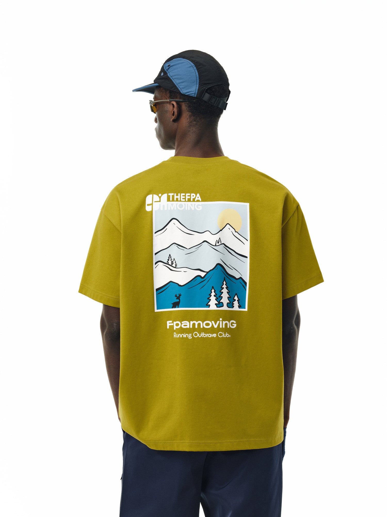 FPA Cool-Touch Quick-Dry 7A Antibacterial Anti-Dust Mite Outdoor Sports Hiking Short Sleeve T-Shirt, Chinese Trendy Round Neck Printed Tee