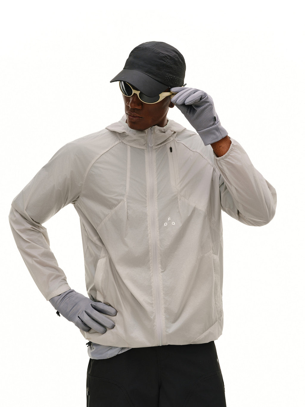 FPA Water-Repellent Textured Crinkle Hooded Multi-Zip Sun Protection Jacket - Summer Outdoor Lightweight UV Jacket