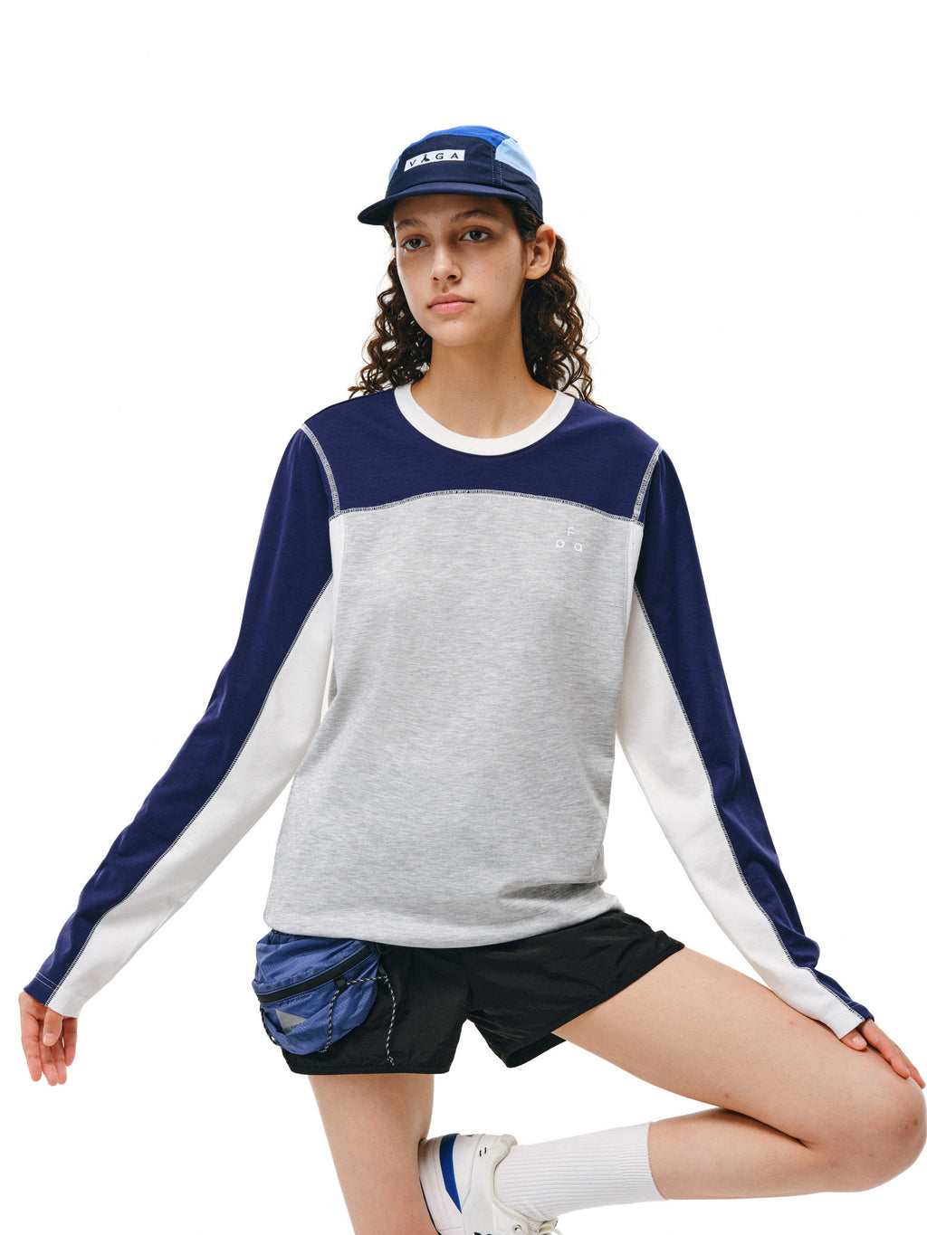 FPA Quick-Dry 7A Antibacterial Anti-Dust Mite Long-Sleeve Sports Tee, Chinese Street Style, Loose Fit, Crew Neck, Casual Unisex Couple T-Shirt