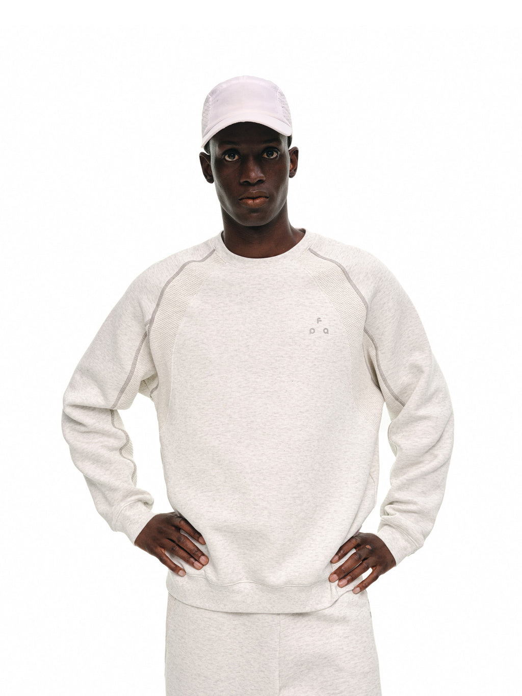 FPA THERMOLITE Paneled Crew Neck Sweatshirt Set - Spring/Autumn Outdoor Casual Sports Color-Block Pullover for Men