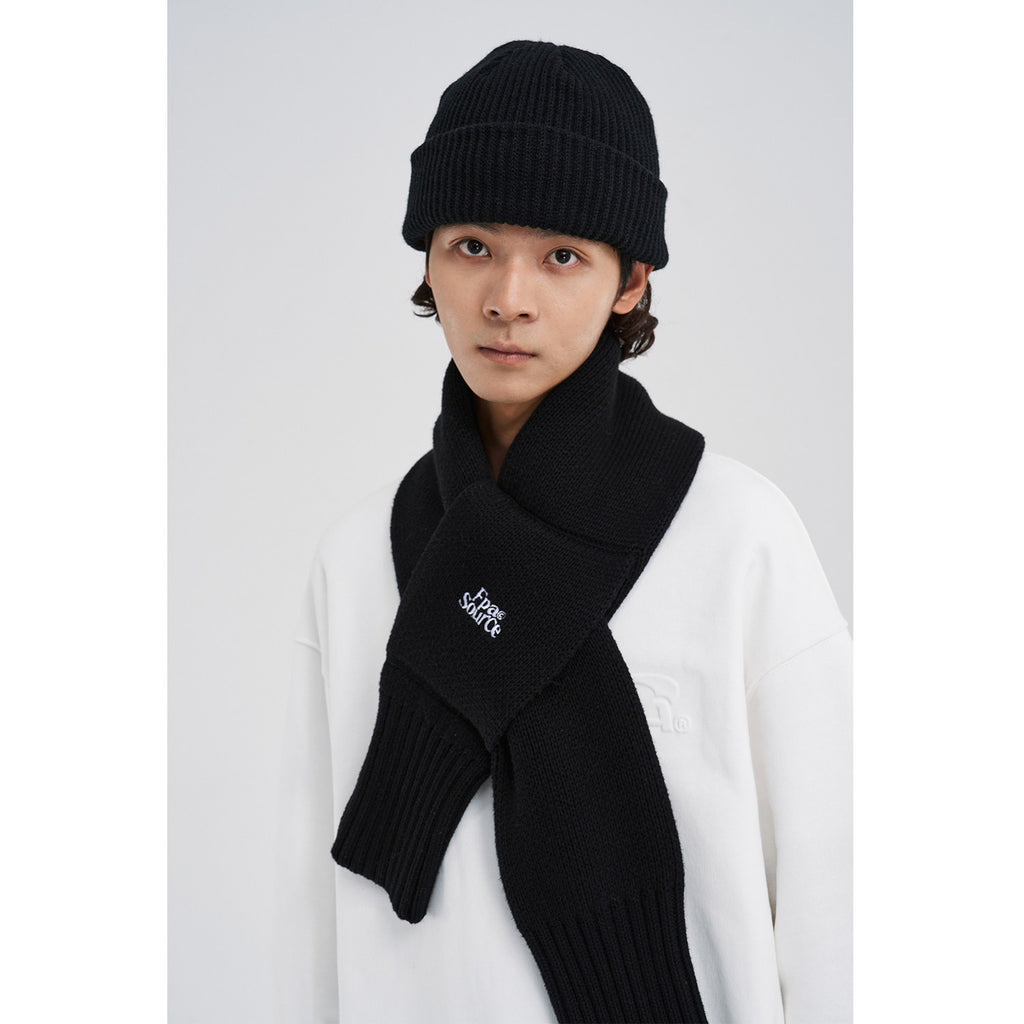 FPA Brand Knitted Embroidered Scarf