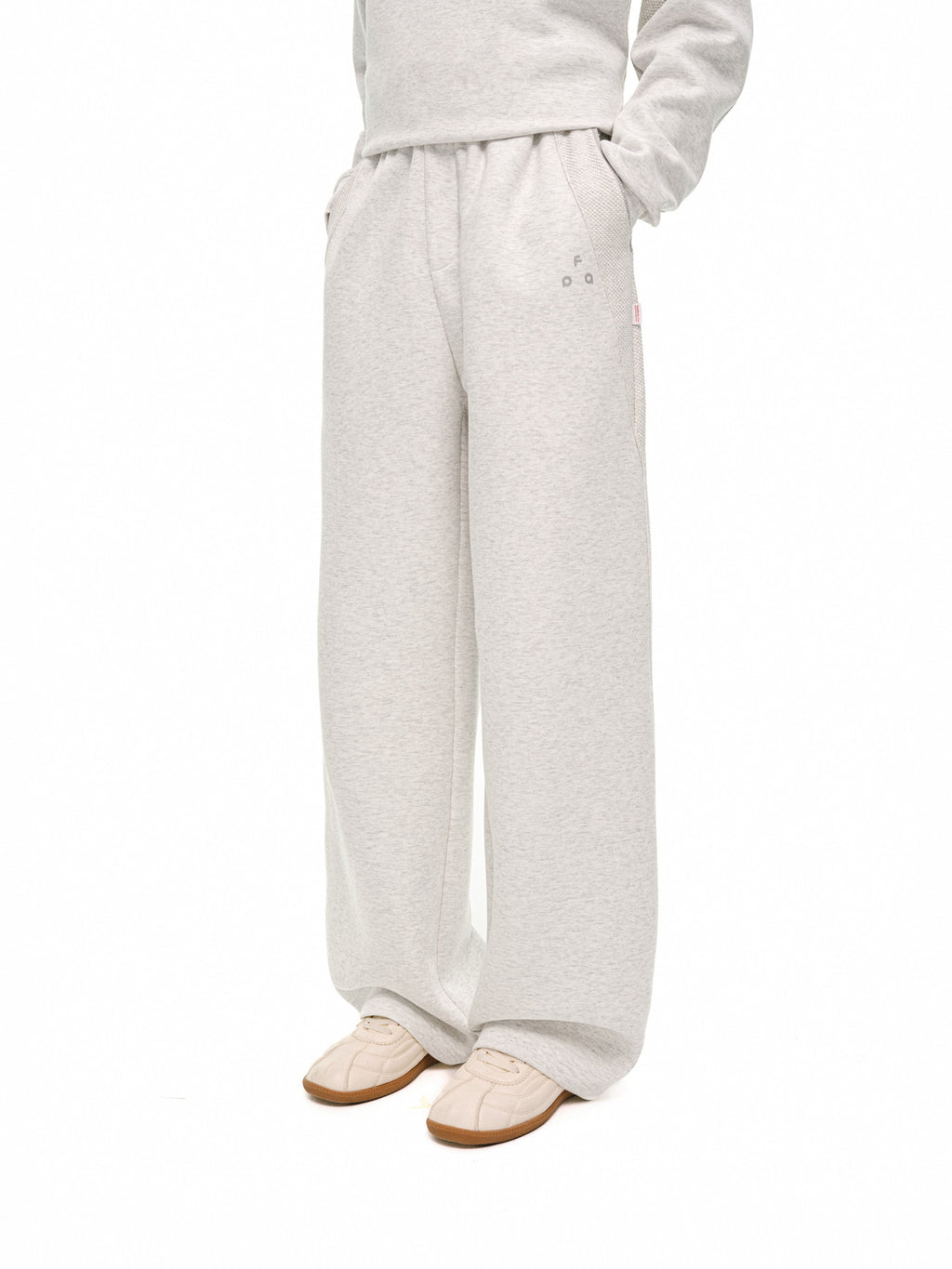 FPA THERMOLITE Paneled Knit Pants Set - Casual Sports Loose Straight-Leg Pants for Men, Spring/Autumn
