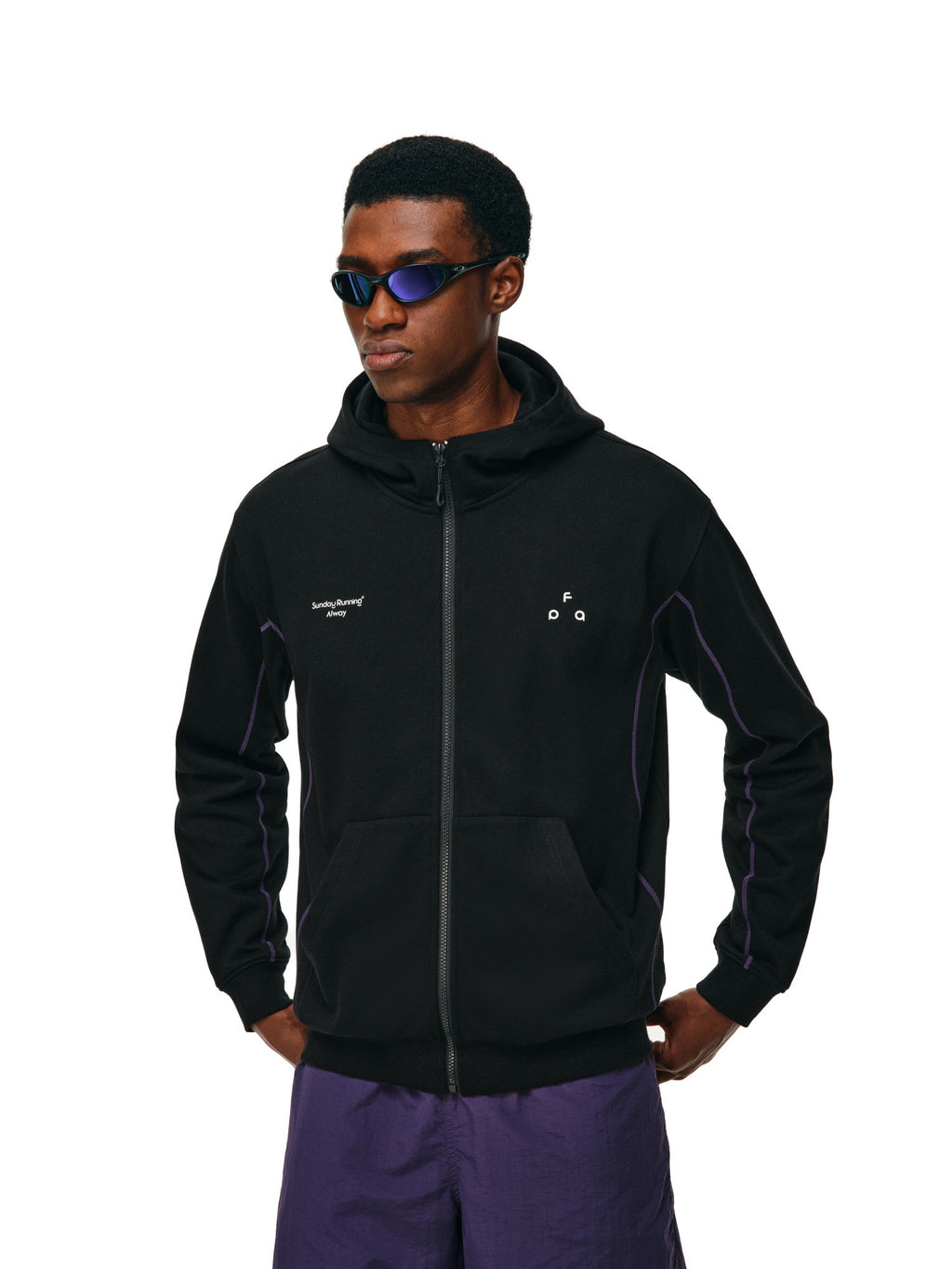FPA Color-Block Printed Hooded Zip-Up Sweatshirt 2026 New Spring/Fall Unisex Casual Hoodie