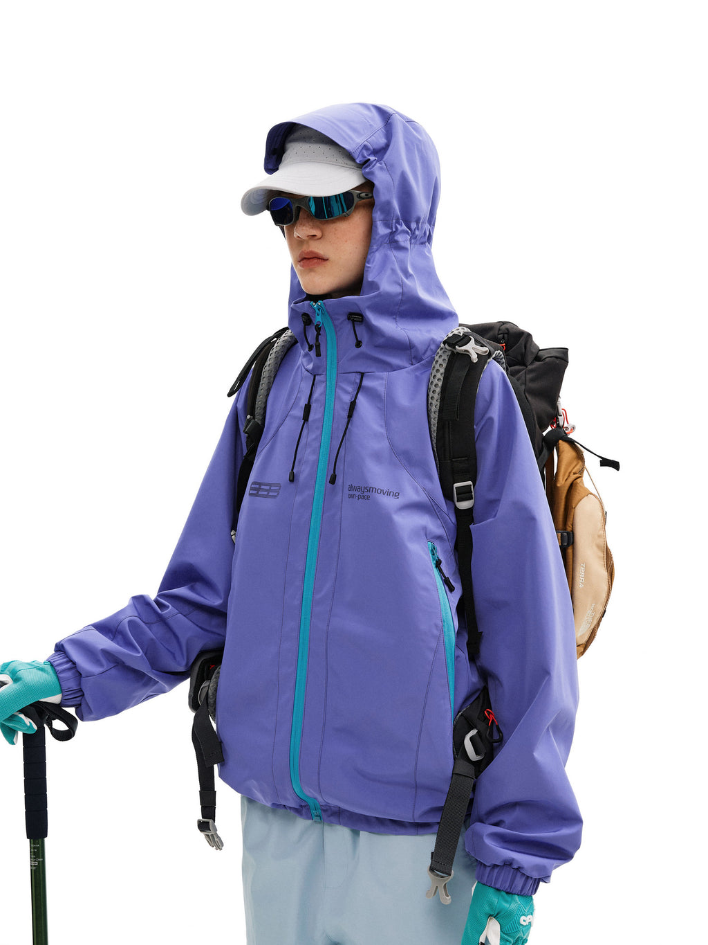 FPA Waterproof Breathable Outdoor Jacket - Loose Fit Hiking & Mountaineering Shell for Men