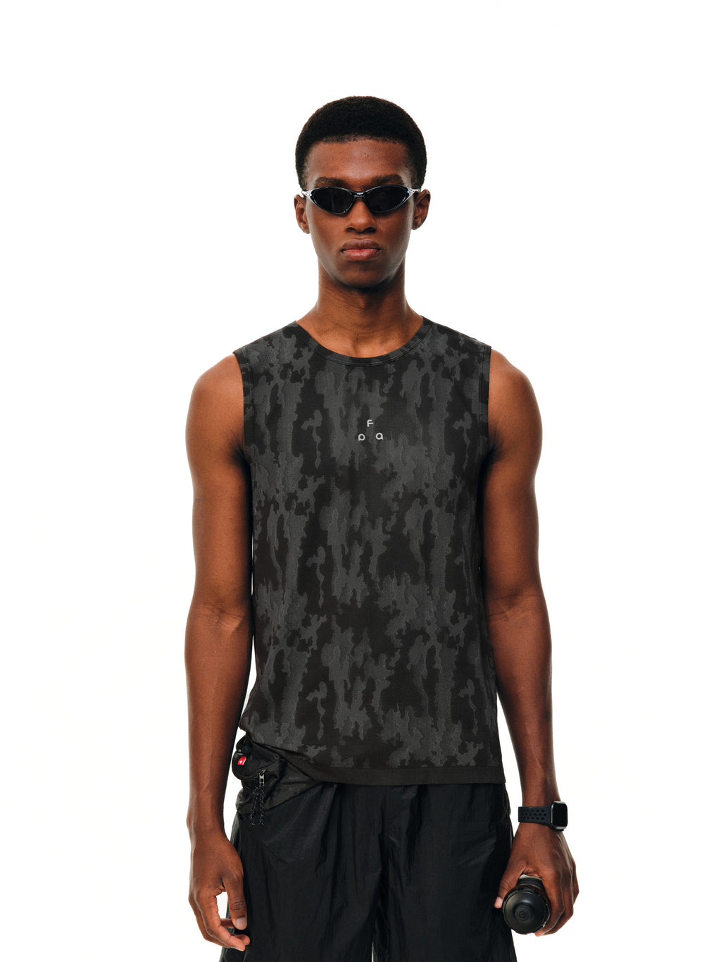 FPA One-Piece Knit Sports Camo Vest 2026 Summer New Outdoor Fitness Running Basketball Sleeveless T-Shirt for Men