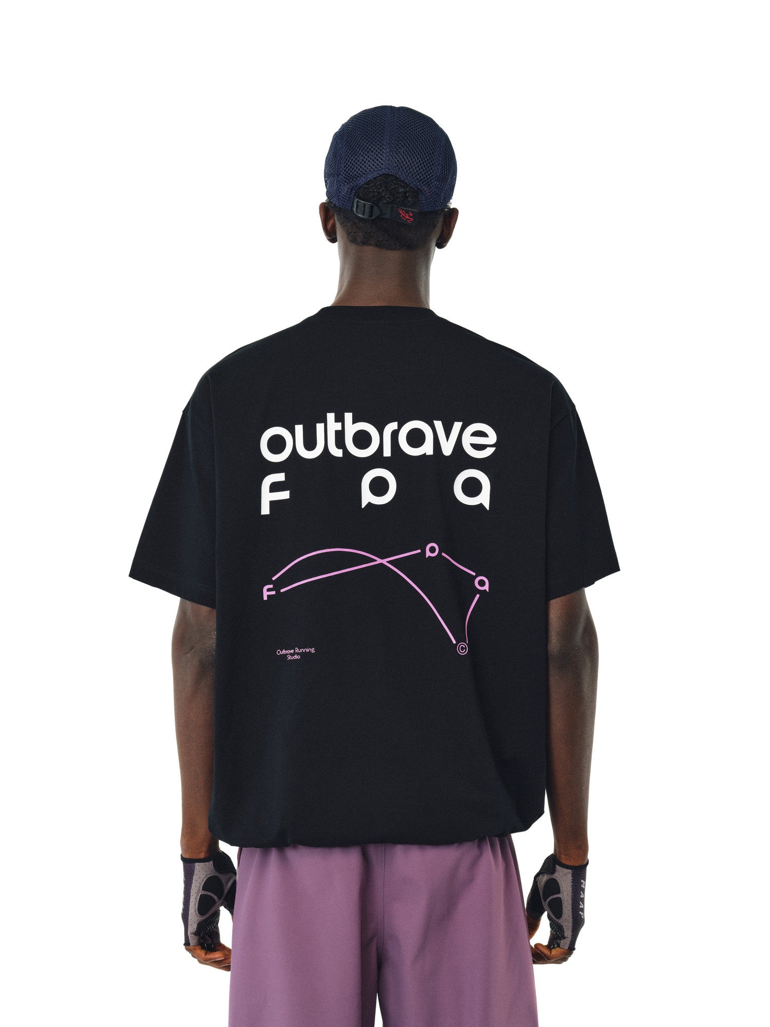 FPA Cool-Touch Ice-Feel Short-Sleeve T-Shirt for Couples, Summer Unisex Round Neck, Heavyweight Printed Loose-Fit Streetwear Tee in Black