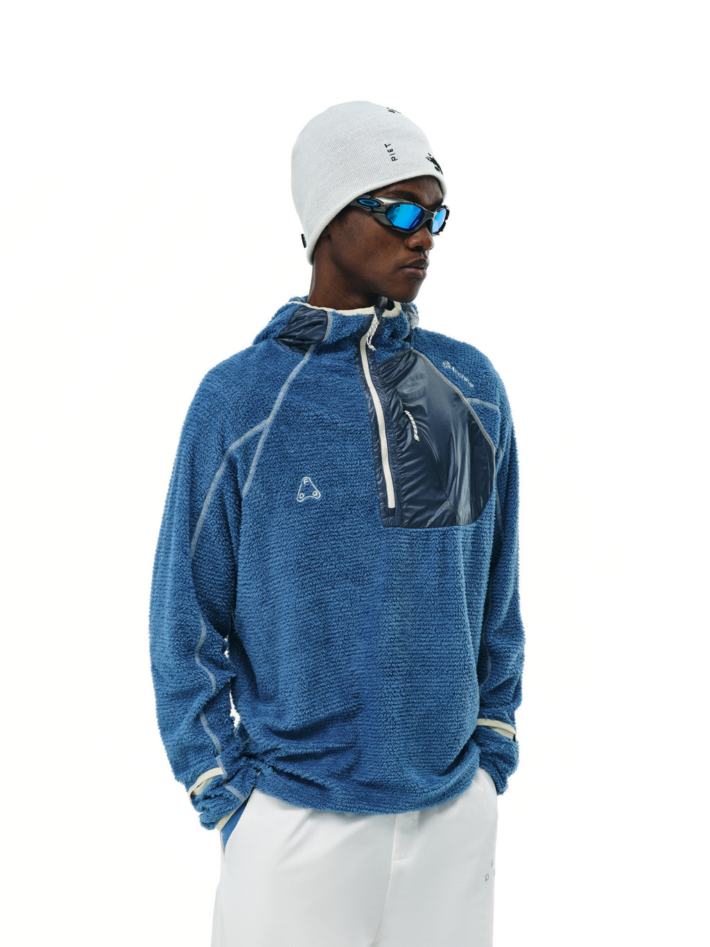 FPA Lightweight Outdoor Fleece Hooded Long-Sleeve Spring/Autumn Retro Sports Unisex Half-Zip Hoodie