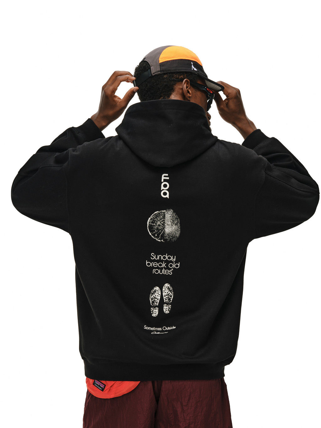 FPA Natural Elements Logo Hoodie for Men and Women – Heavyweight Pullover with Letter Print, Autumn Casual Streetwear