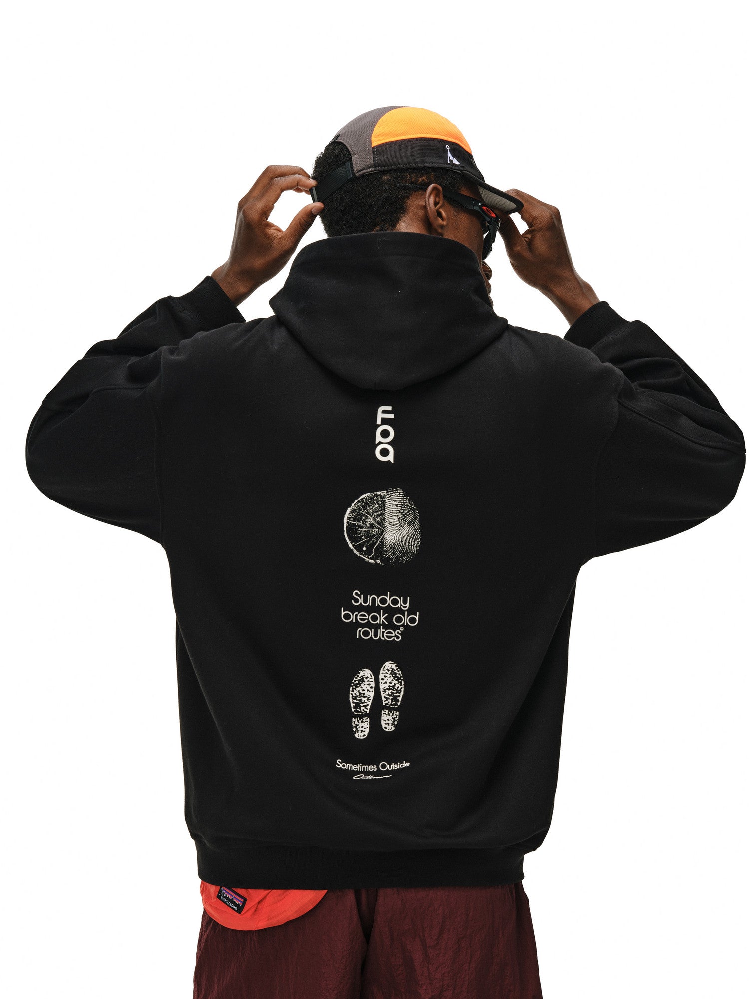 FPA Natural Elements Logo Hoodie for Men and Women – Heavyweight Pullover with Letter Print, Autumn Casual Streetwear