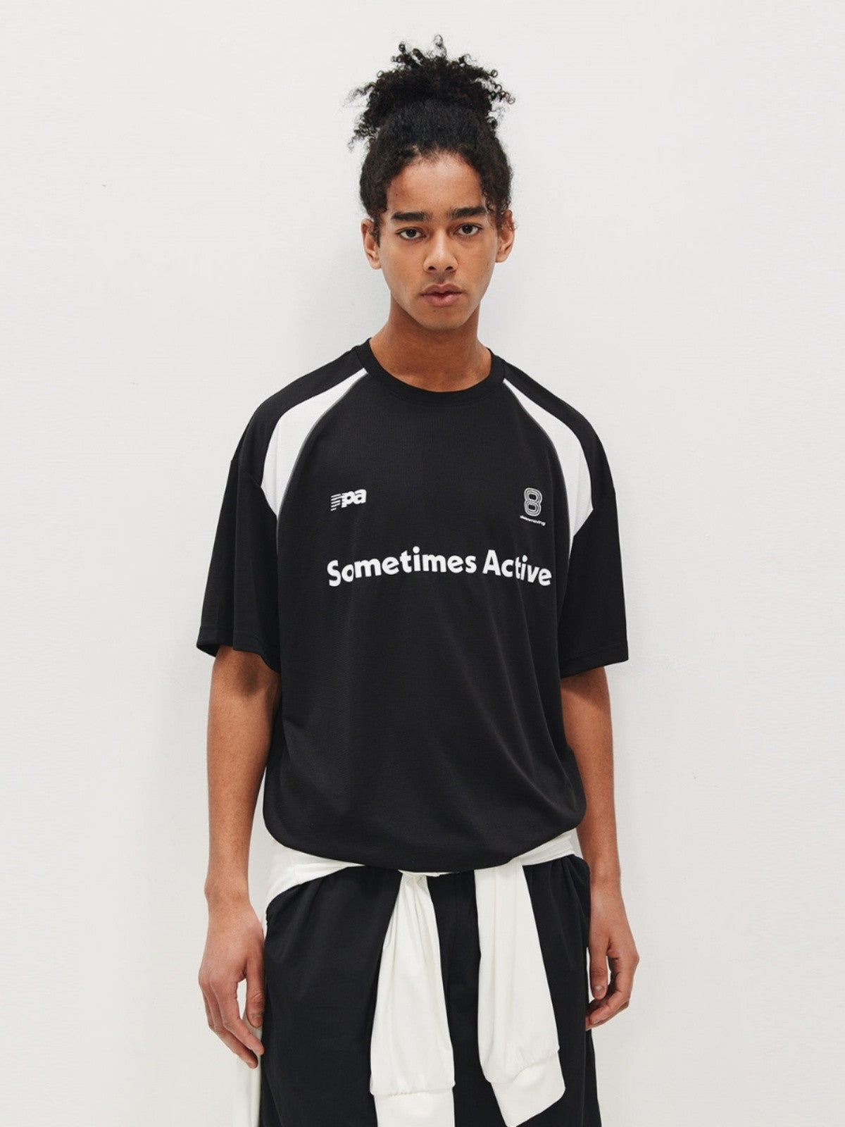 FPA Quick-Dry Breathable Mesh Athletic Short Sleeve T-Shirt - Summer Chinese Streetwear Loose Fit Round Neck Black Tee for Men