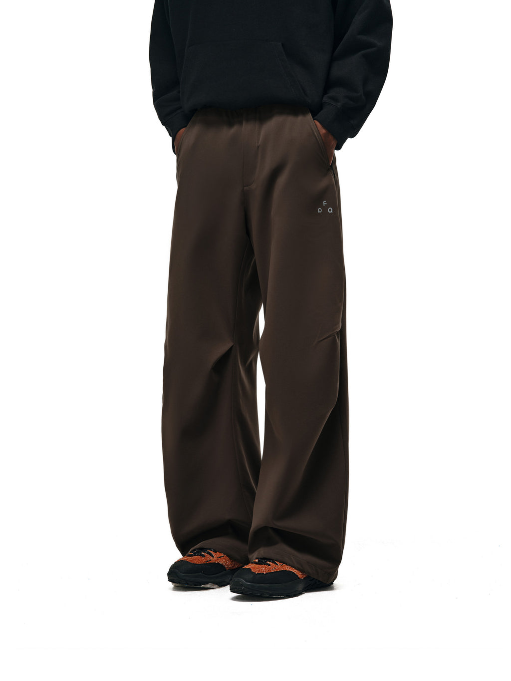 FPA Outdoor Pleated Curved Loose Paratrooper Pants 2026 New Spring/Autumn Casual Black Sports Long Pants