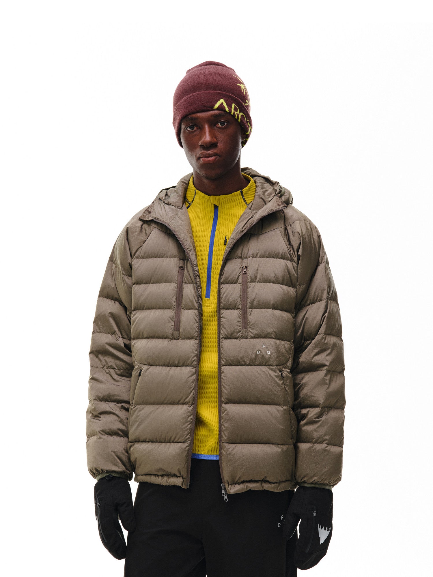 FPA Ribbed Down Hooded Jacket with Double Zipper - 2026 New Winter Sports Couple Down Coat