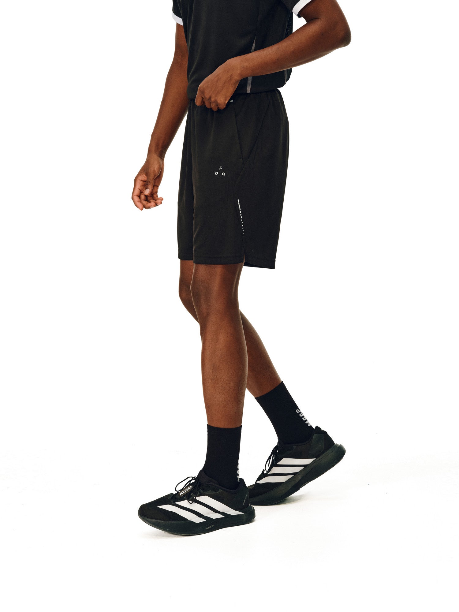 FPA Color-Block Men's Sports Shorts Summer Outdoor Fitness Running Black White Casual 5-Pocket Shorts