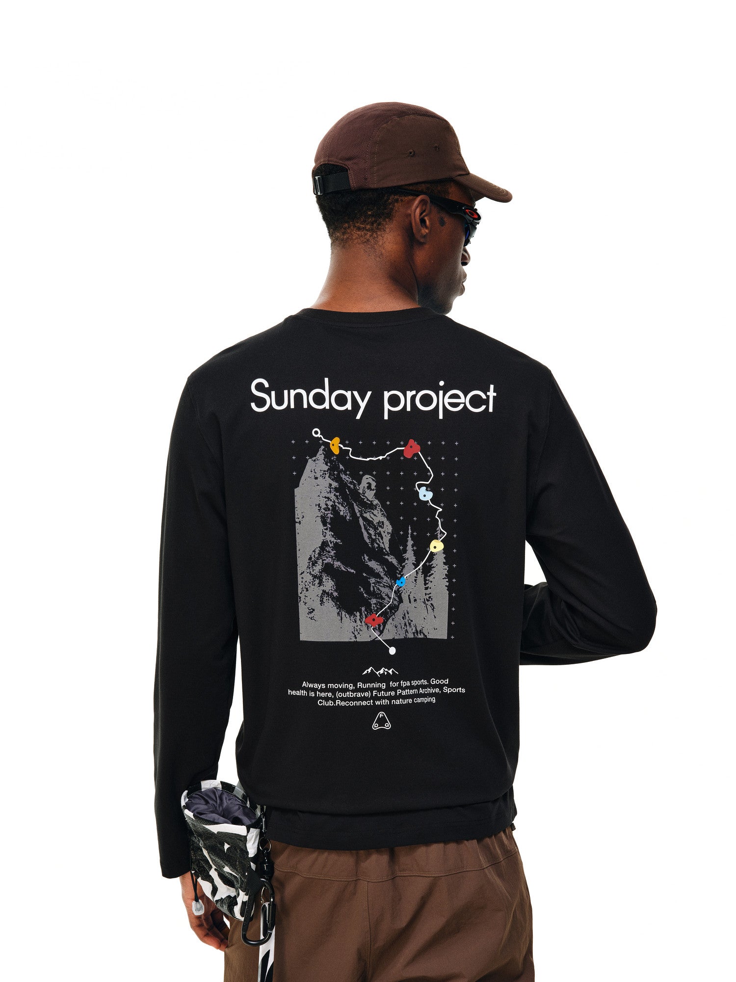 FPA COOLMAX Long Sleeve Quick-Dry Outdoor Training T-Shirt with Rock Print