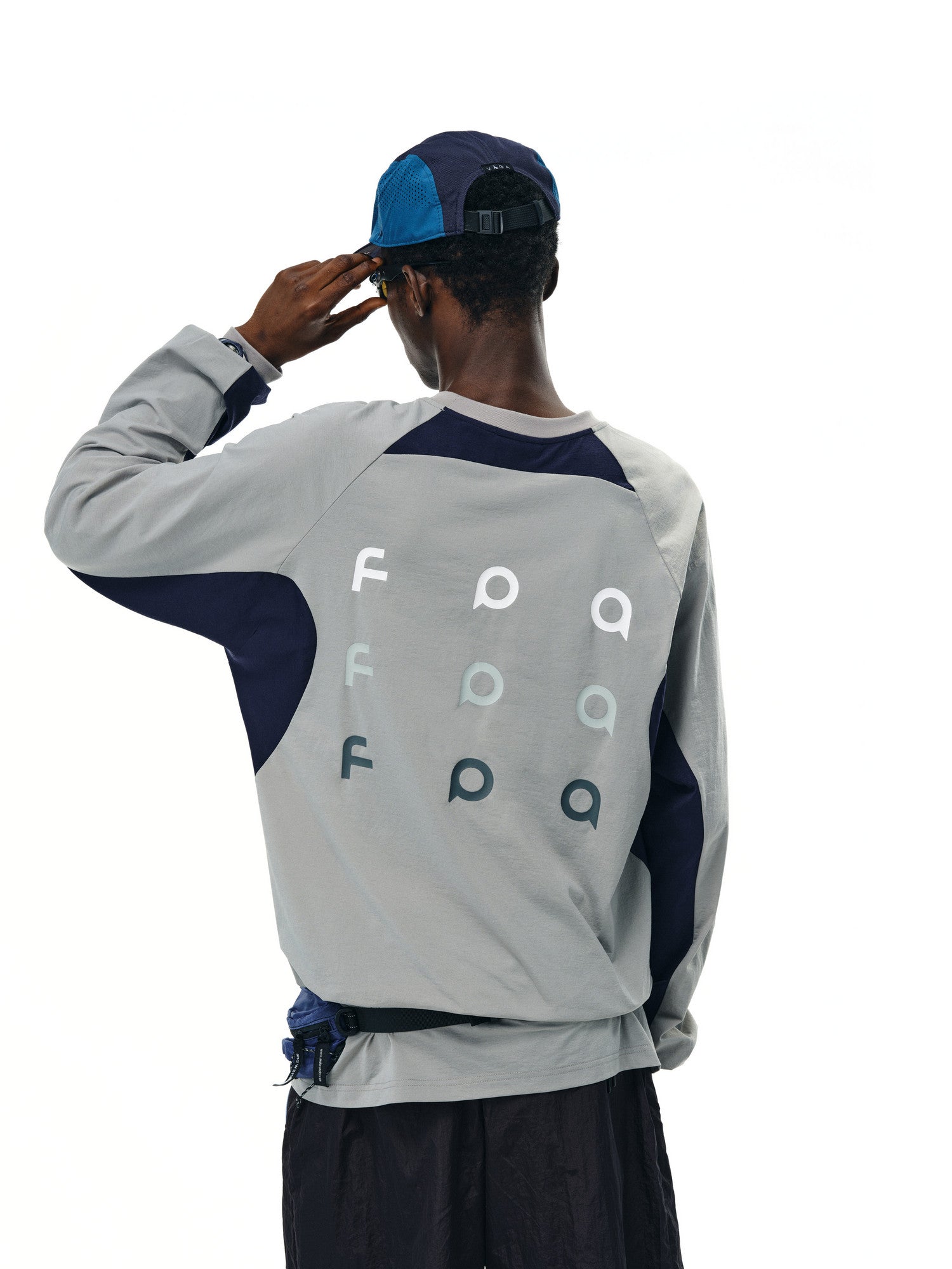 FPA Hydrogen Plain Mercerized Outdoor Sports Long Sleeve T-Shirt – Autumn Color-Block Crew Neck Retro National-Chic Top