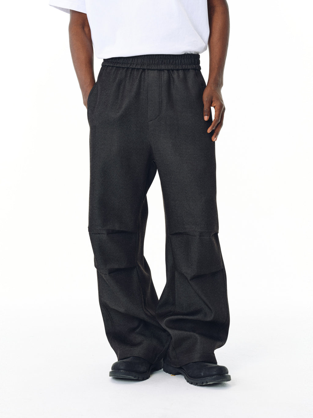FPA Outdoor Abrasion-Resistant Denim-Look Deconstructed Paratrooper Pants, Loose Wide-Leg Casual Trousers for Spring/Autumn