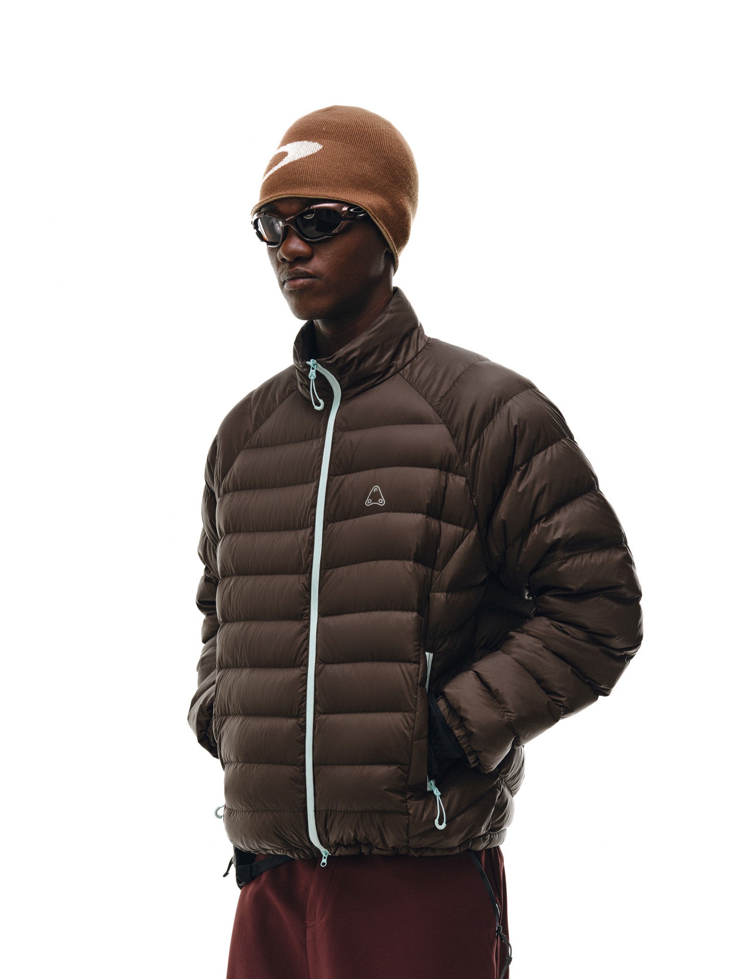 FPA Color-Block Lightweight Down Jacket for Couples, 90% White Duck Down, Outdoor Sports, Autumn/Winter