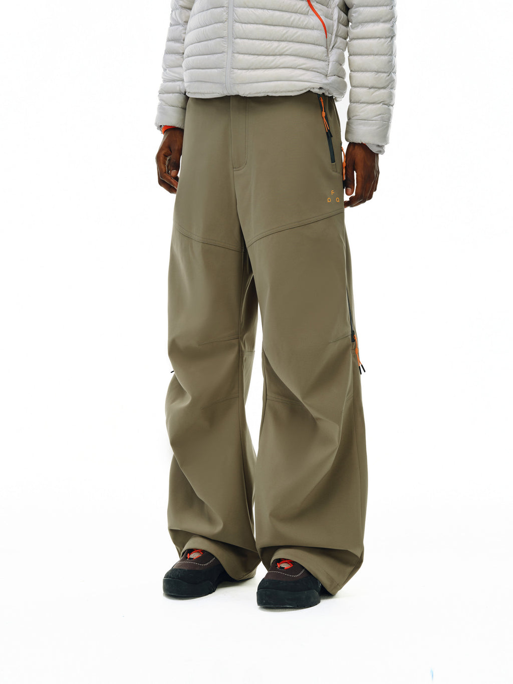 FPA Outdoor Color-Block Zip Detail Trousers 2026 New Loose Straight-Leg Couple Casual Pants for Men