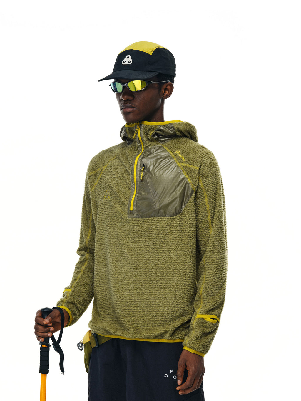FPA Lightweight Outdoor Fleece Hooded Long-Sleeve Shirt – Minimalist Design Autumn Casual Retro Jacket Hoodie for Men