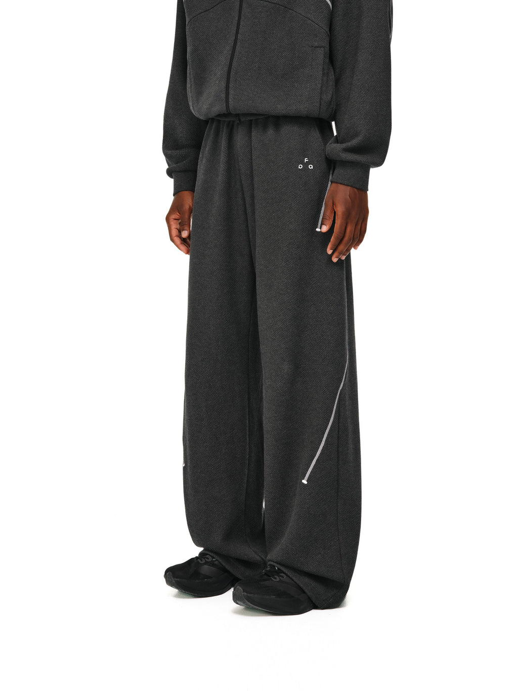 FPA Textured Jacquard Stitch Track Pants 2026 New Loose Straight Leg Lyocell Casual Sweatpants for Men