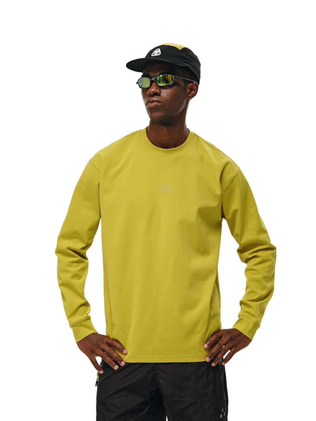 FPA Lightweight Quick-Dry Basic Long Sleeve Tee for Spring/Fall, Crew Neck, Logo, Casual Unisex Sports T-Shirt