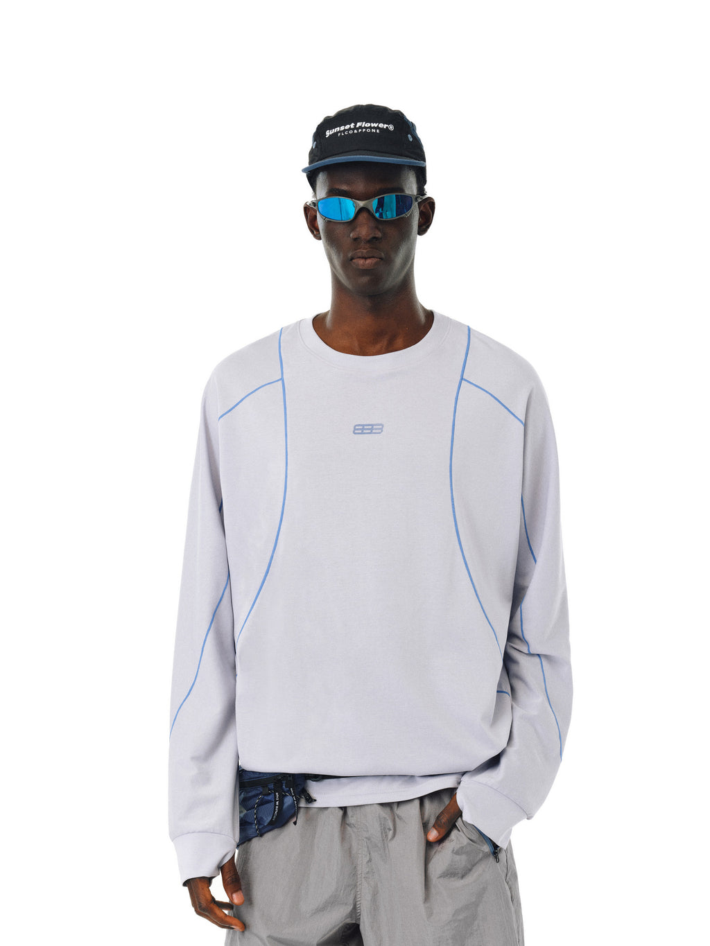 FPA Athletic Pima Cotton Cool-Touch Hassu Long-Sleeve T-Shirt for Spring and Autumn, Chinese Streetwear, Loose-Fitting, Casual, Versatile, Crew Neck, Couple Tee