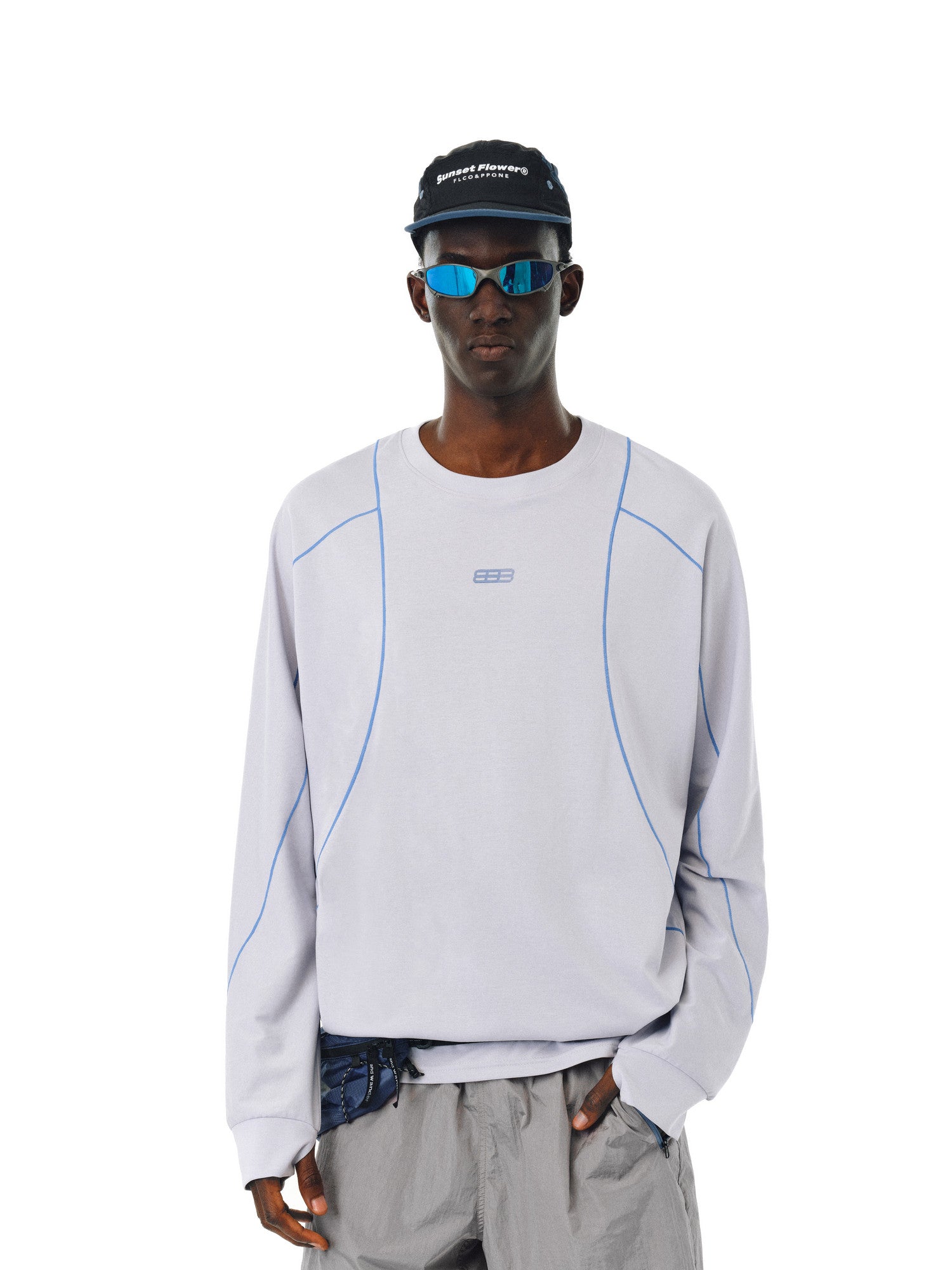 FPA Athletic Pima Cotton Cool-Touch Hassu Long-Sleeve T-Shirt for Spring and Autumn, Chinese Streetwear, Loose-Fitting, Casual, Versatile, Crew Neck, Couple Tee