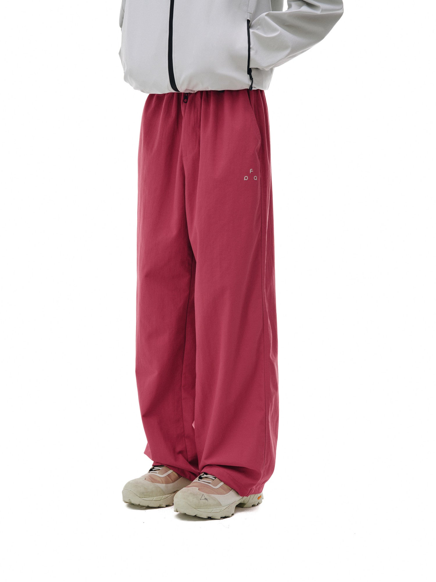FPA Outdoor Reflective Logo Lightweight Straight-Leg Matte Long Pants for All Seasons, Unisex Casual Pants