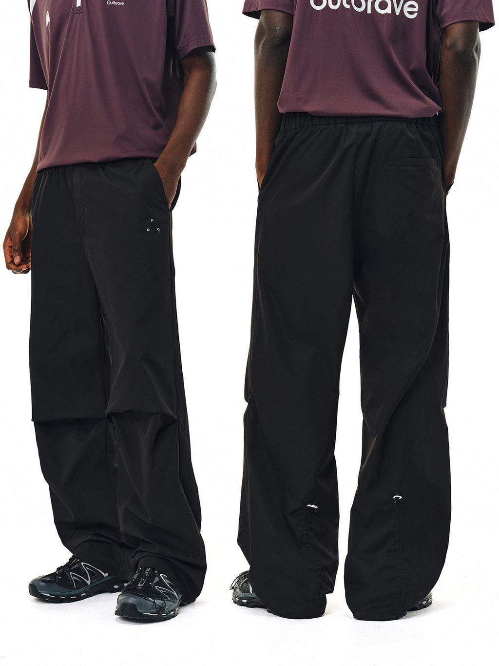 FPA Outdoor Three-Proof Adjustable Length Paratrooper Pants - Trendy Loose Straight-Leg Casual Sports Long Pants for Men